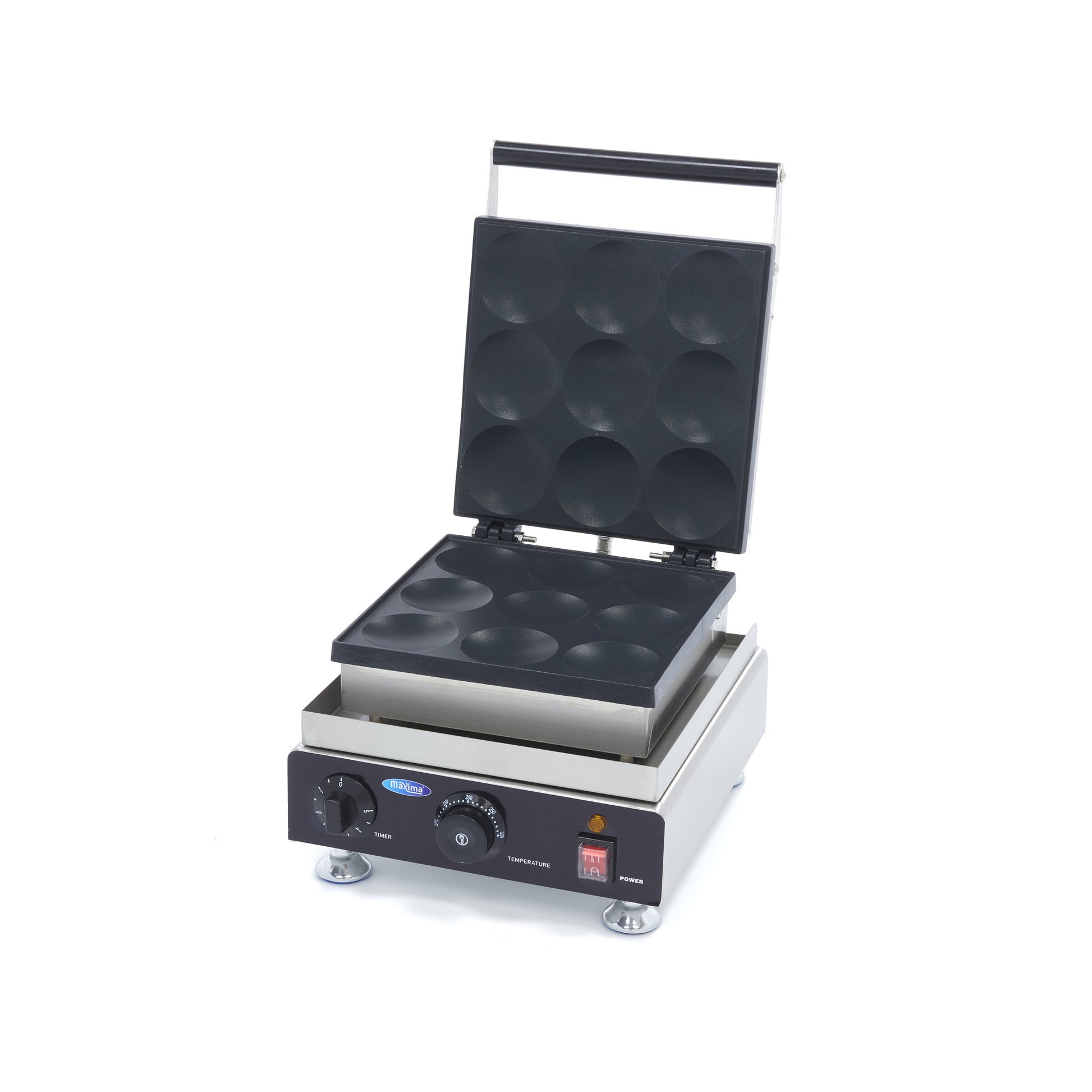 Crêpière - 9 crêpes - Ø7,5cm chacune 1750 W Maxima - Crêpière professionnel CHR - matériel cuisine pro - Cuistéo