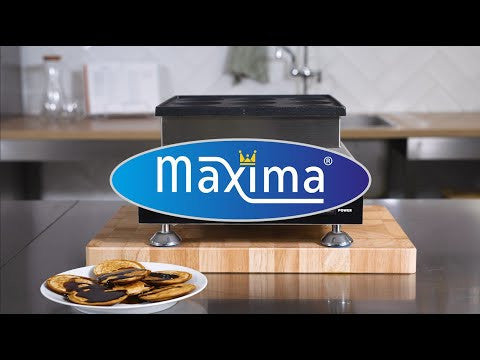 Machine à pancakes - 9 emplacements - 8cm - Thermostat réglable 900 W Maxima - vue 7 - Crêpière pro CHR - Cuistéo