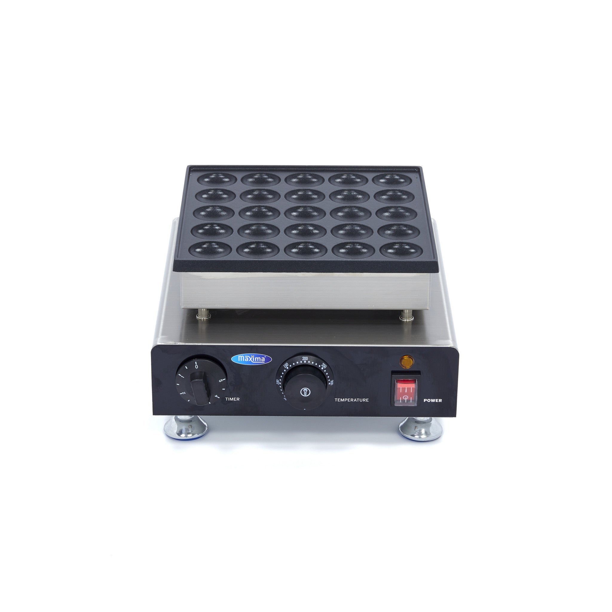 Mini appareil à pancakes - 25 pièces - Ø4,5cm chacun 25 L 900 W Maxima - vue 6 - Appareil à poffertjes pro CHR - Cuistéo