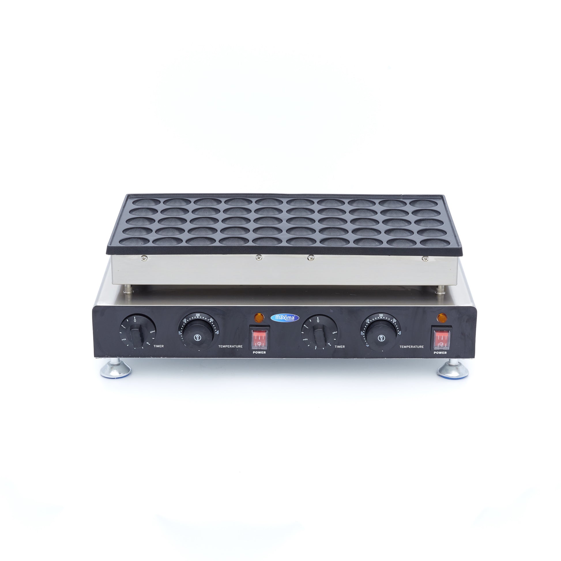 Mini machine à pancakes - 50 pièces - Ø4,3cm 50 L 1800 W Maxima - vue 5 - Appareil à poffertjes pro CHR - Cuistéo