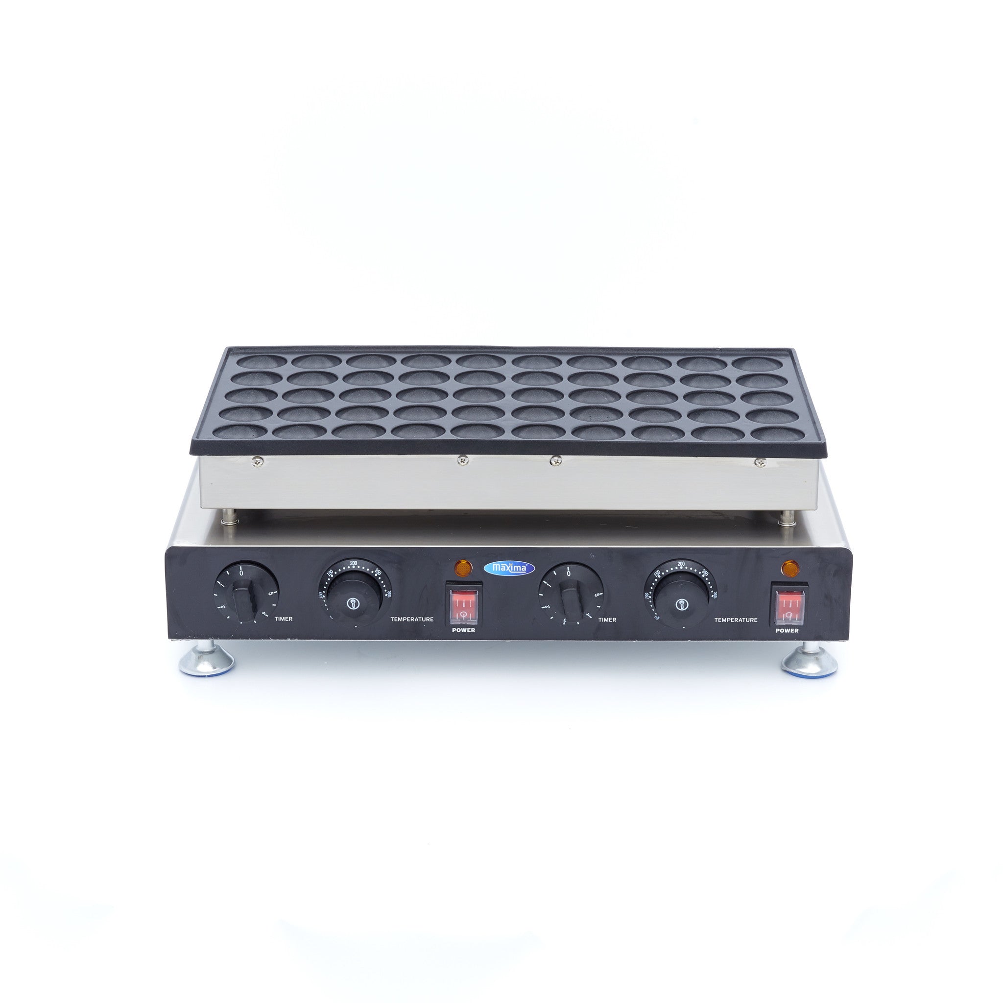 Mini machine à pancakes - 50 pièces - Ø4,3cm 50 L 1800 W Maxima - vue 5 - Appareil à poffertjes pro CHR - Cuistéo