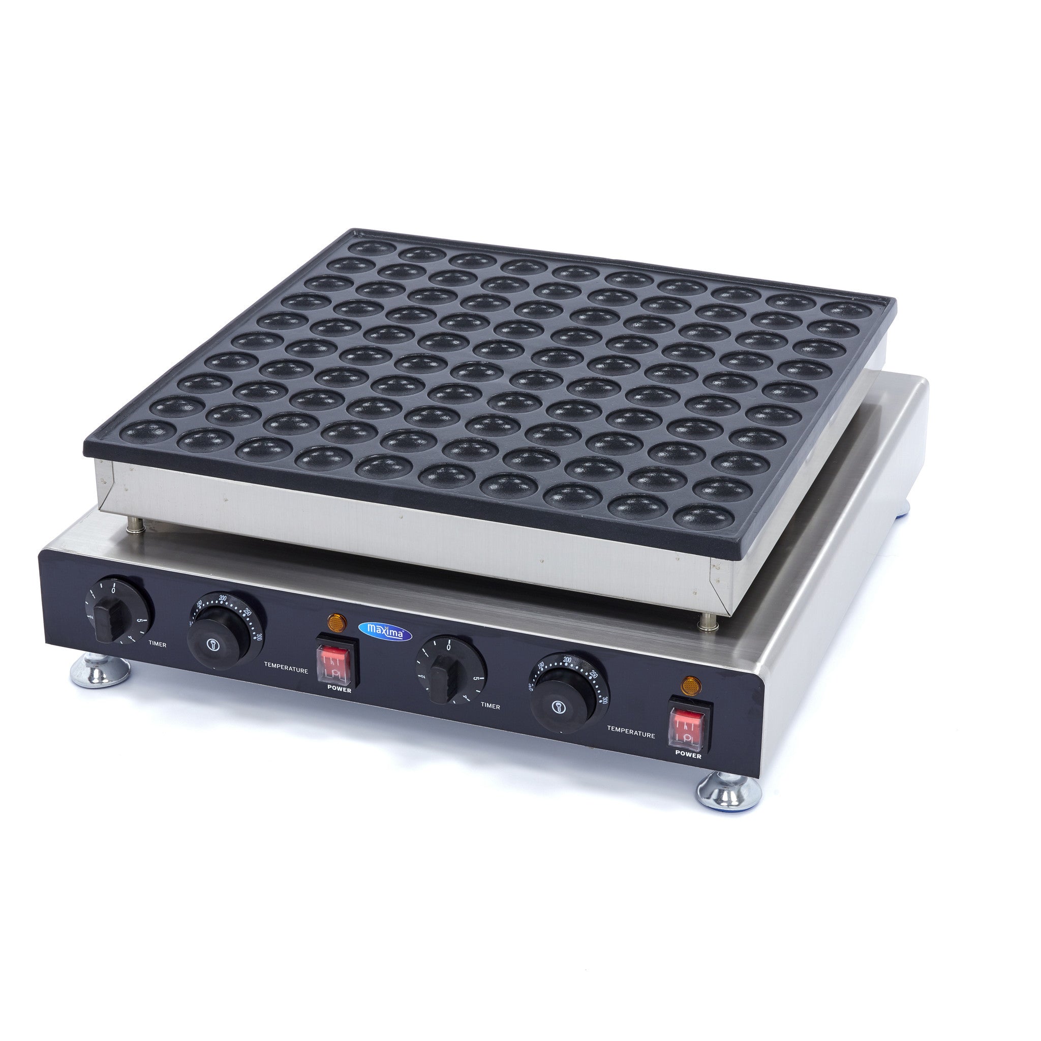 Mini Fabricant de Pancakes - 100 pièces - Ø4cm 100 L 2400 W Maxima - Appareil à poffertjes professionnel CHR - matériel cuisine pro - Cuistéo