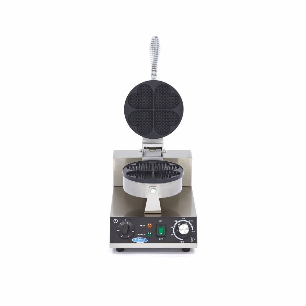 Gaufrier - 4 gaufres - Coeurs 1000 W Maxima - vue 6 - Gaufrier pro CHR - Cuistéo