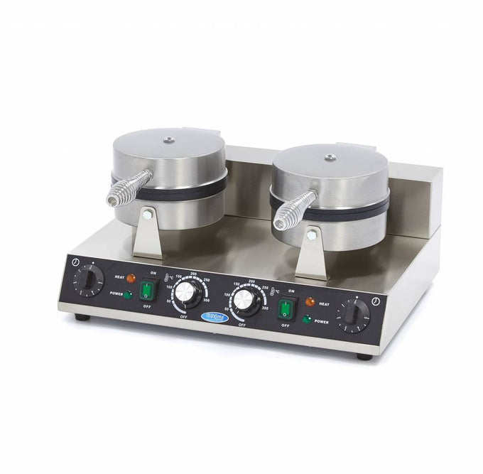 Machine à Gaufres - 8 Gaufres - Coeurs - Double 2000 W Maxima - vue 4 - Gaufrier pro CHR - Cuistéo