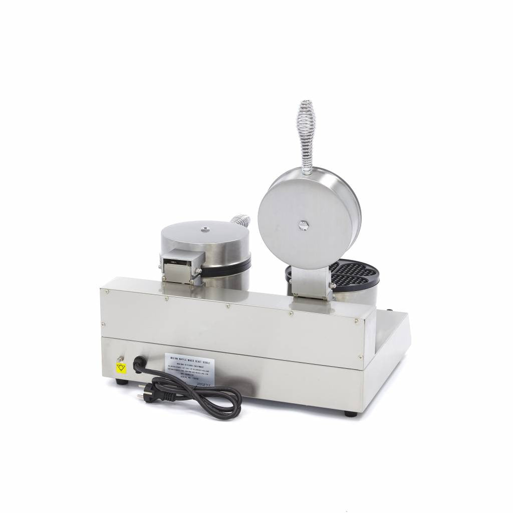 Machine à Gaufres - 8 Gaufres - Coeurs - Double 2000 W Maxima - vue 6 - Gaufrier pro CHR - Cuistéo
