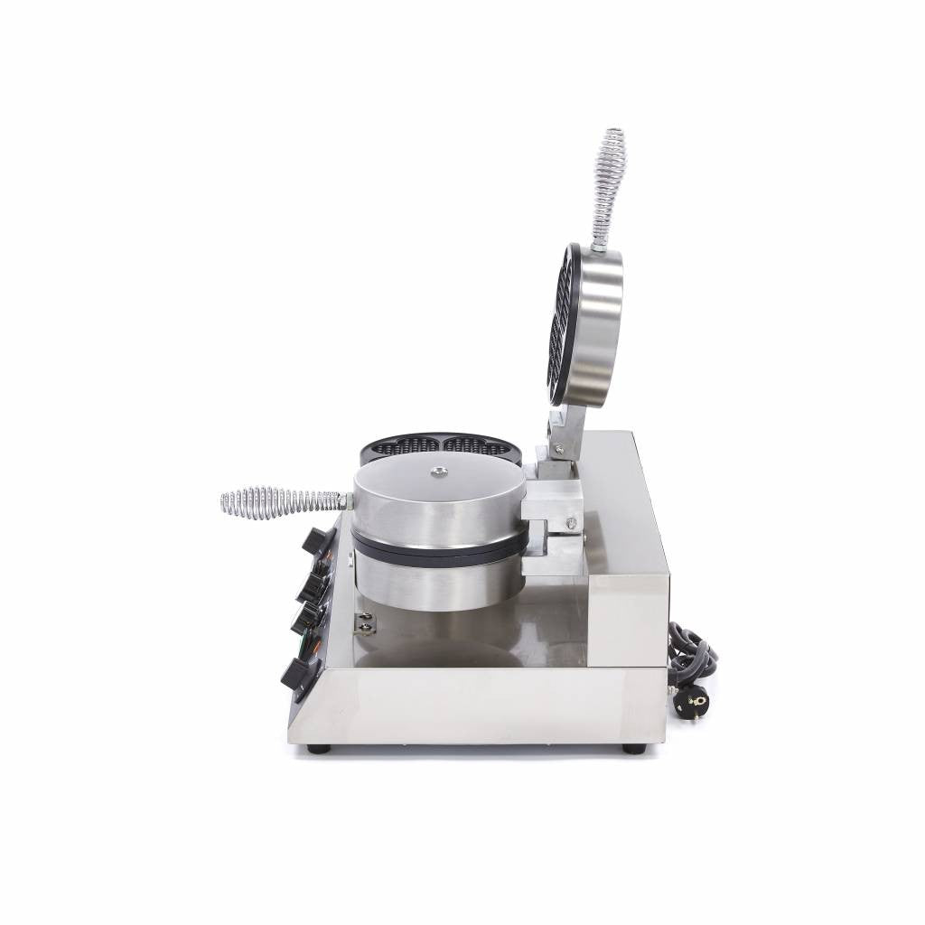 Machine à Gaufres - 8 Gaufres - Coeurs - Double 2000 W Maxima - vue 7 - Gaufrier pro CHR - Cuistéo