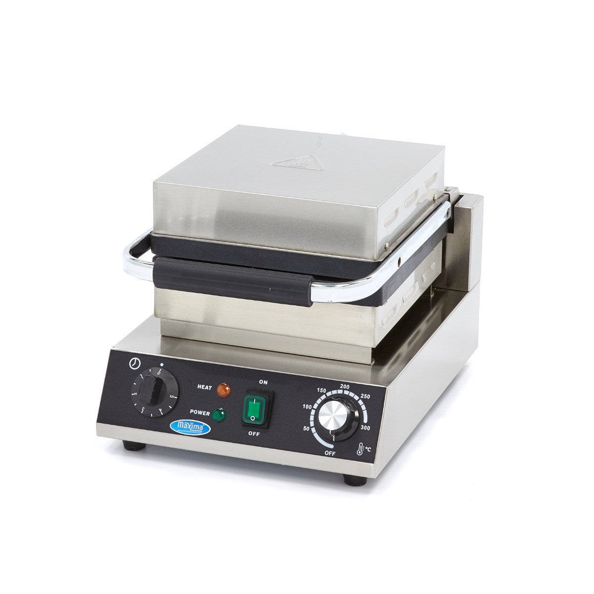 Gaufrier professionnel - 2 gaufres - Belge - Thermostat réglable 1500 W Maxima - vue 5 - Gaufrier pro CHR - Cuistéo