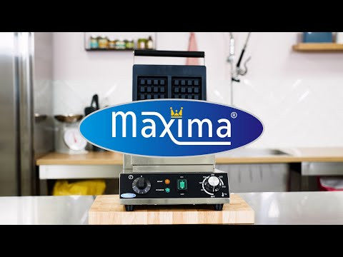 Gaufrier professionnel - 2 gaufres - Belge - Thermostat réglable 1500 W Maxima - vue 7 - Gaufrier pro CHR - Cuistéo