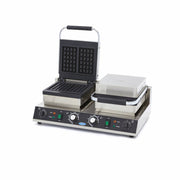 Gaufrier - 4 pièces - Carrée - Double 1500 W Maxima - Gaufrier professionnel CHR - matériel cuisine pro - Cuistéo