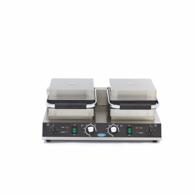 Gaufrier - 4 pièces - Carrée - Double 1500 W Maxima - vue 2 - Gaufrier pro CHR - Cuistéo