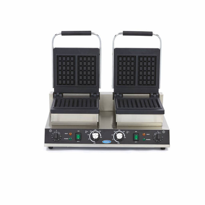Gaufrier - 4 pièces - Carrée - Double 1500 W Maxima - vue 3 - Gaufrier pro CHR - Cuistéo