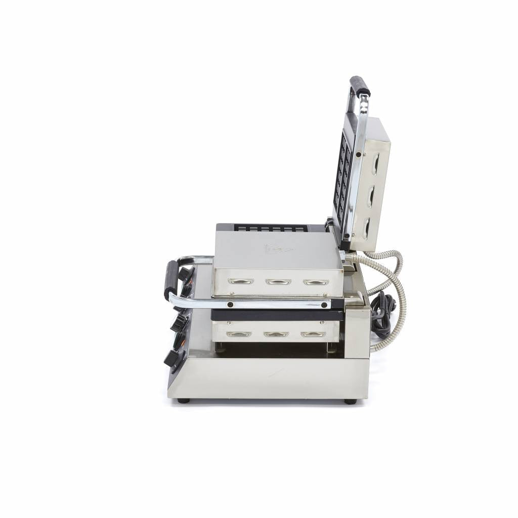 Gaufrier - 4 pièces - Carrée - Double 1500 W Maxima - vue 7 - Gaufrier pro CHR - Cuistéo