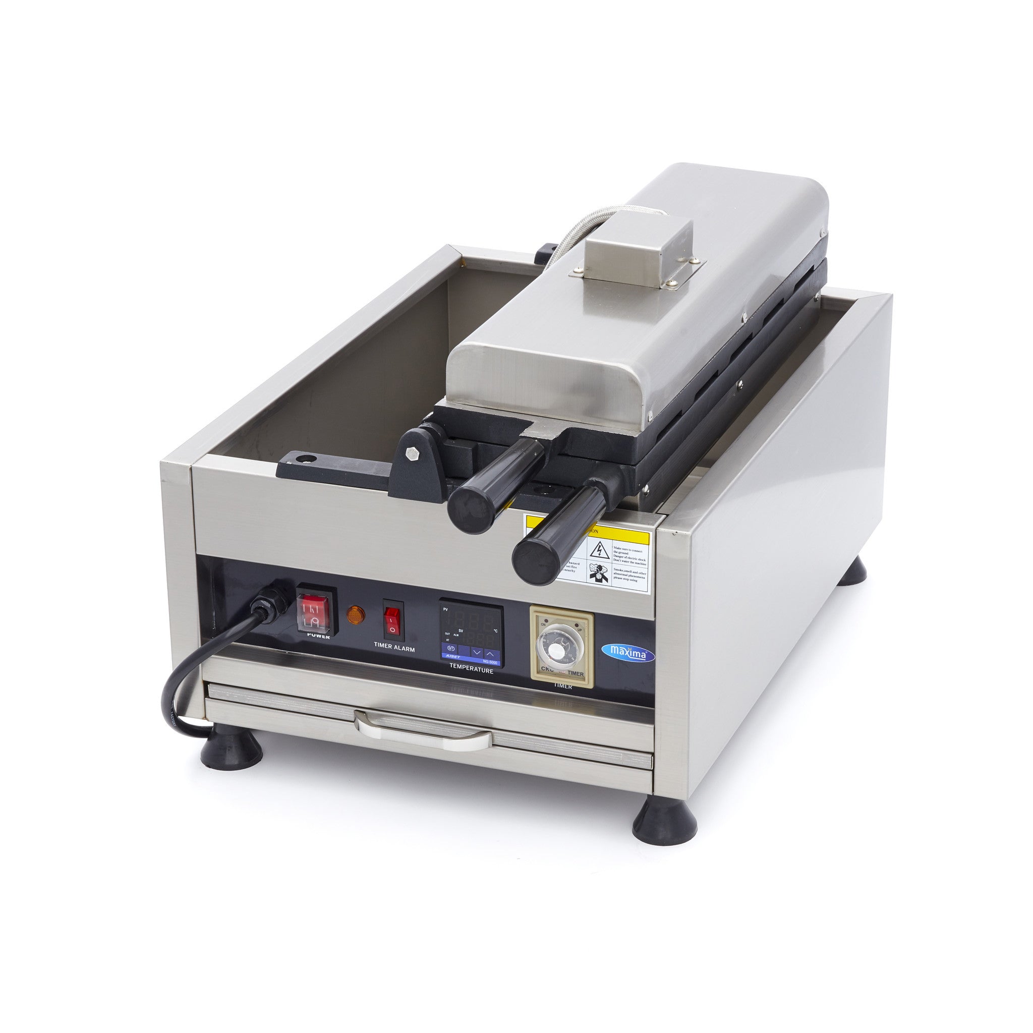 Gaufrier - 5 formes de Taiyaki / poisson - Rotative - Numérique 3200 W Maxima - vue 3 - Gaufrier pro CHR - Cuistéo