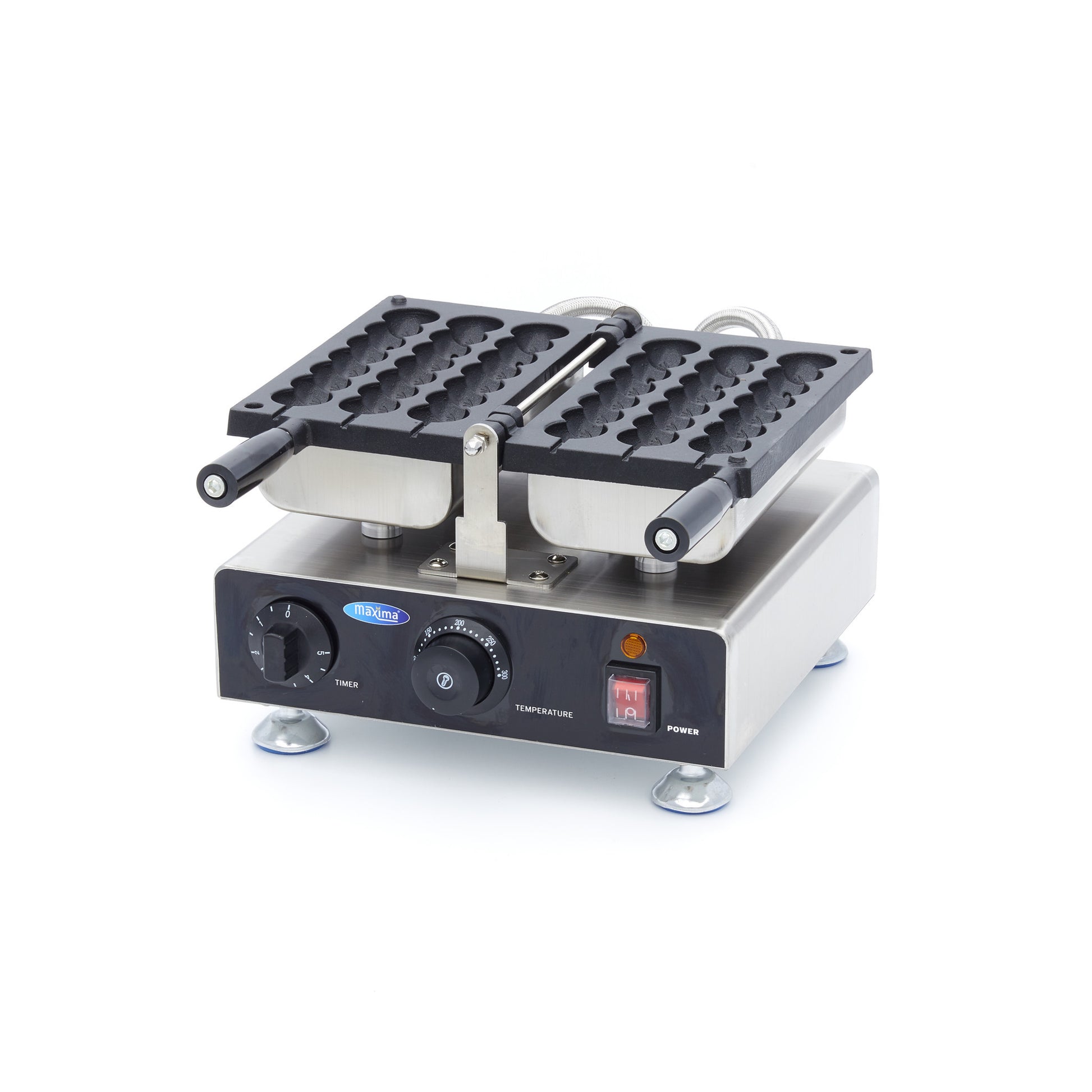 Gaufrier - 3 sucettes - Emojis sur bâtonnets 1560 W Maxima - Gaufrier professionnel CHR - matériel cuisine pro - Cuistéo