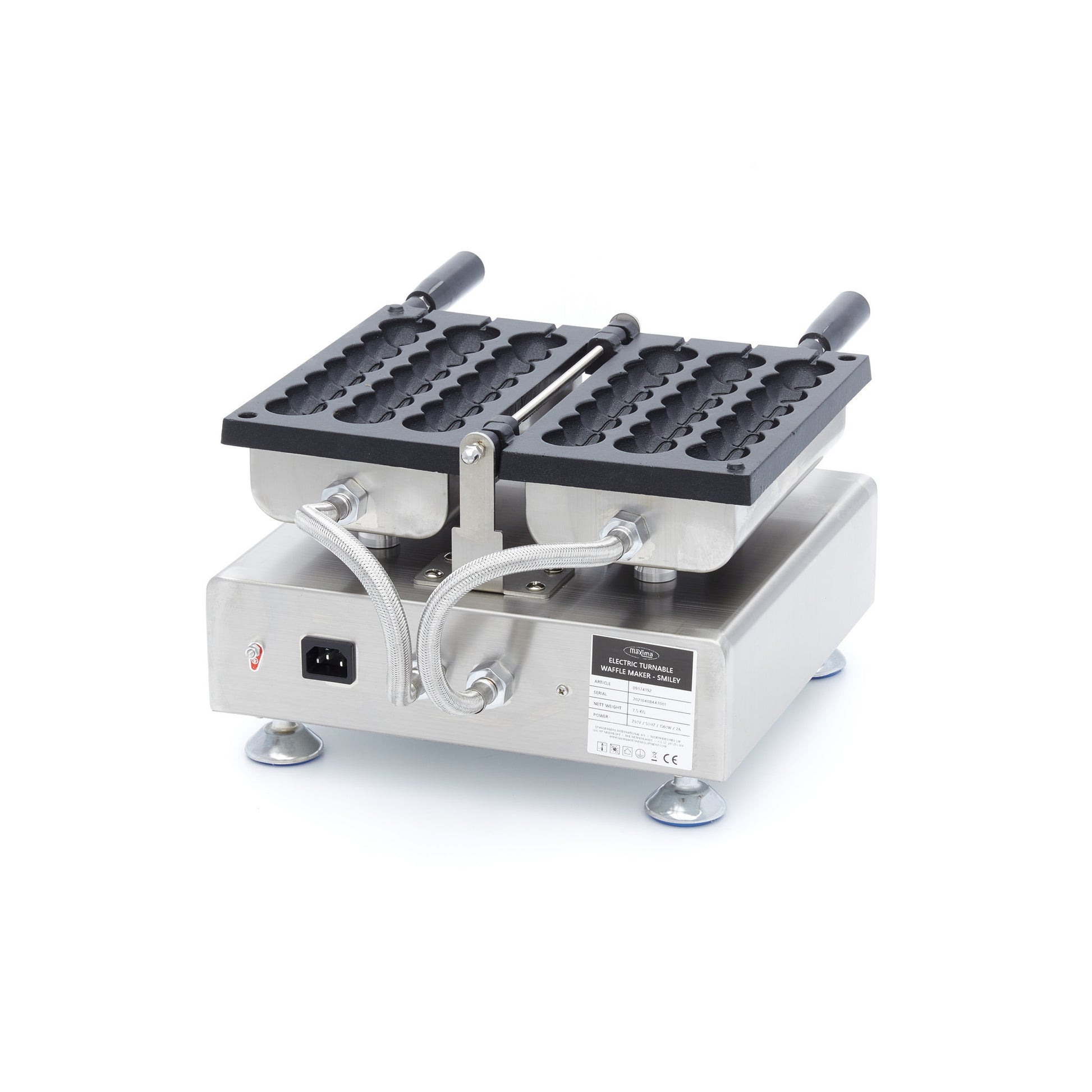 Gaufrier - 3 sucettes - Emojis sur bâtonnets 1560 W Maxima - vue 5 - Gaufrier pro CHR - Cuistéo
