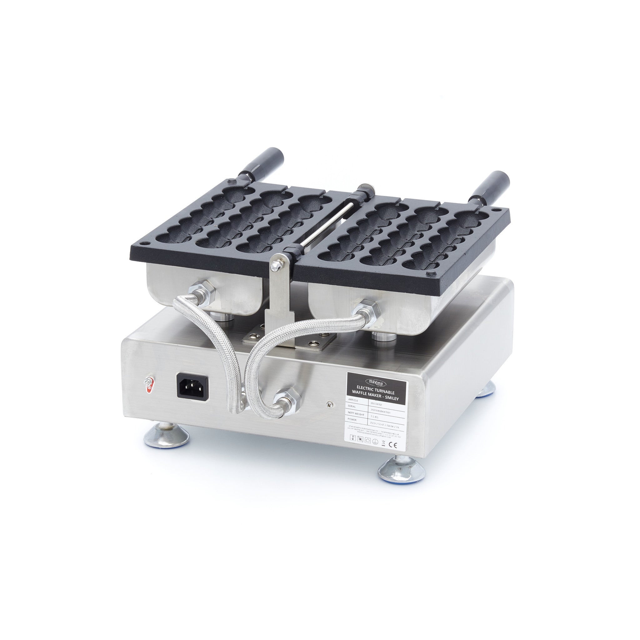 Gaufrier - 3 sucettes - Emojis sur bâtonnets 1560 W Maxima - vue 5 - Gaufrier pro CHR - Cuistéo