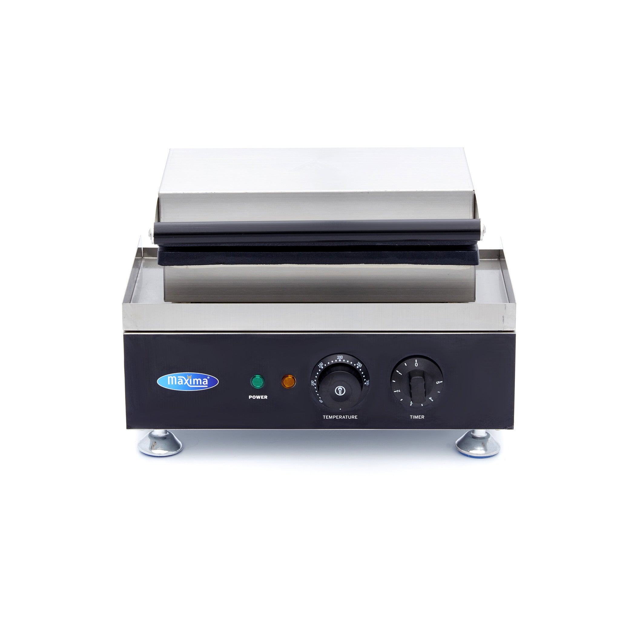 Gaufrier professionnel - 3 gaufres - Belge - Thermostat réglable 1750 W Maxima - vue 2 - Gaufrier pro CHR - Cuistéo