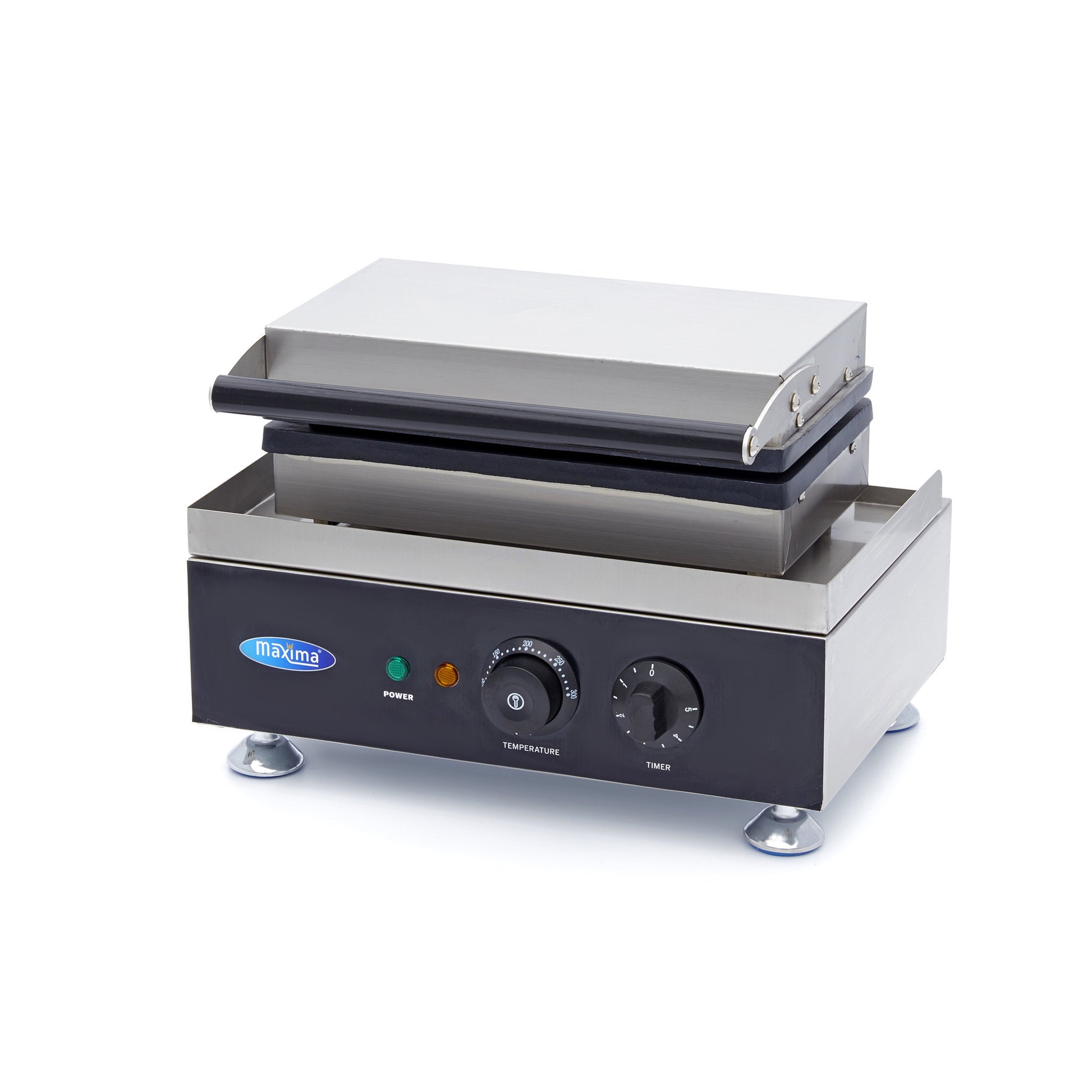 Gaufrier professionnel - 3 gaufres - Belge - Thermostat réglable 1750 W Maxima - vue 4 - Gaufrier pro CHR - Cuistéo