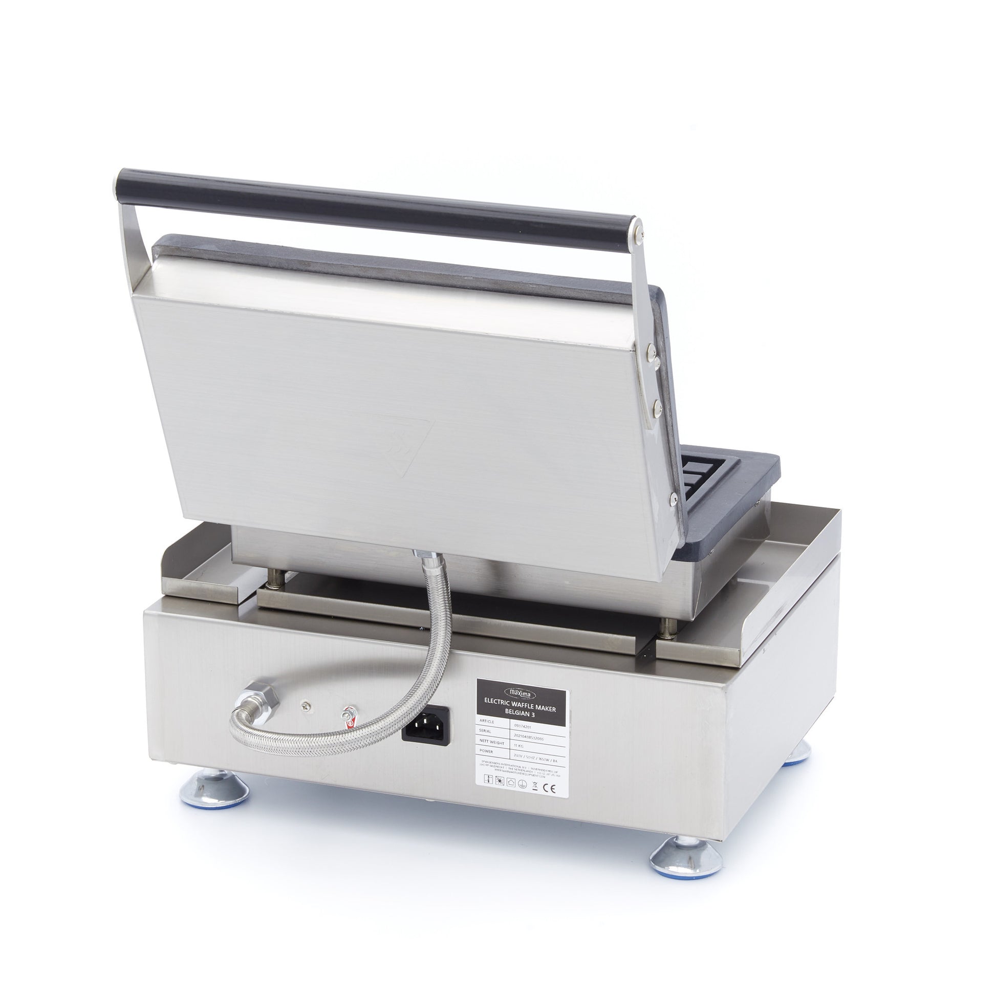Gaufrier professionnel - 3 gaufres - Belge - Thermostat réglable 1750 W Maxima - vue 5 - Gaufrier pro CHR - Cuistéo
