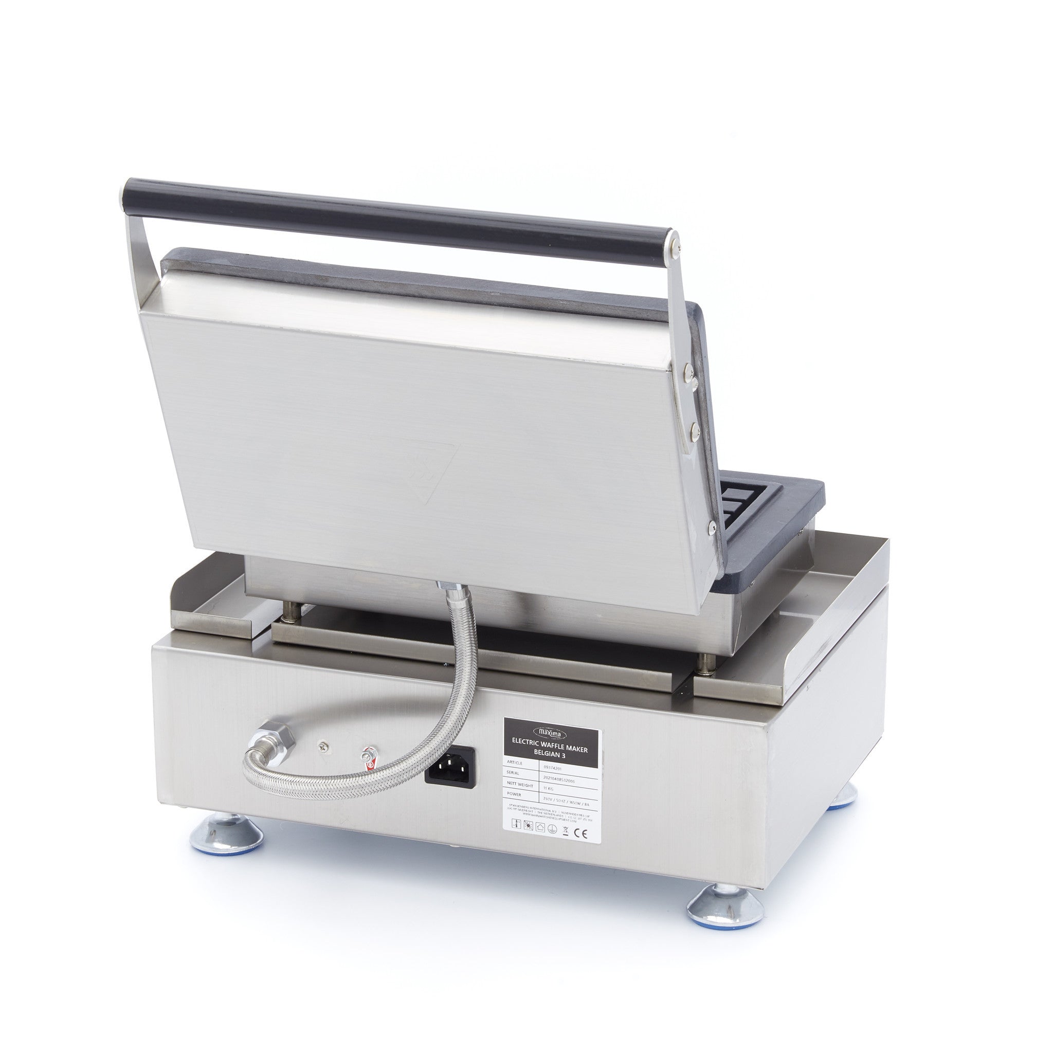 Gaufrier professionnel - 3 gaufres - Belge - Thermostat réglable 1750 W Maxima - vue 5 - Gaufrier pro CHR - Cuistéo