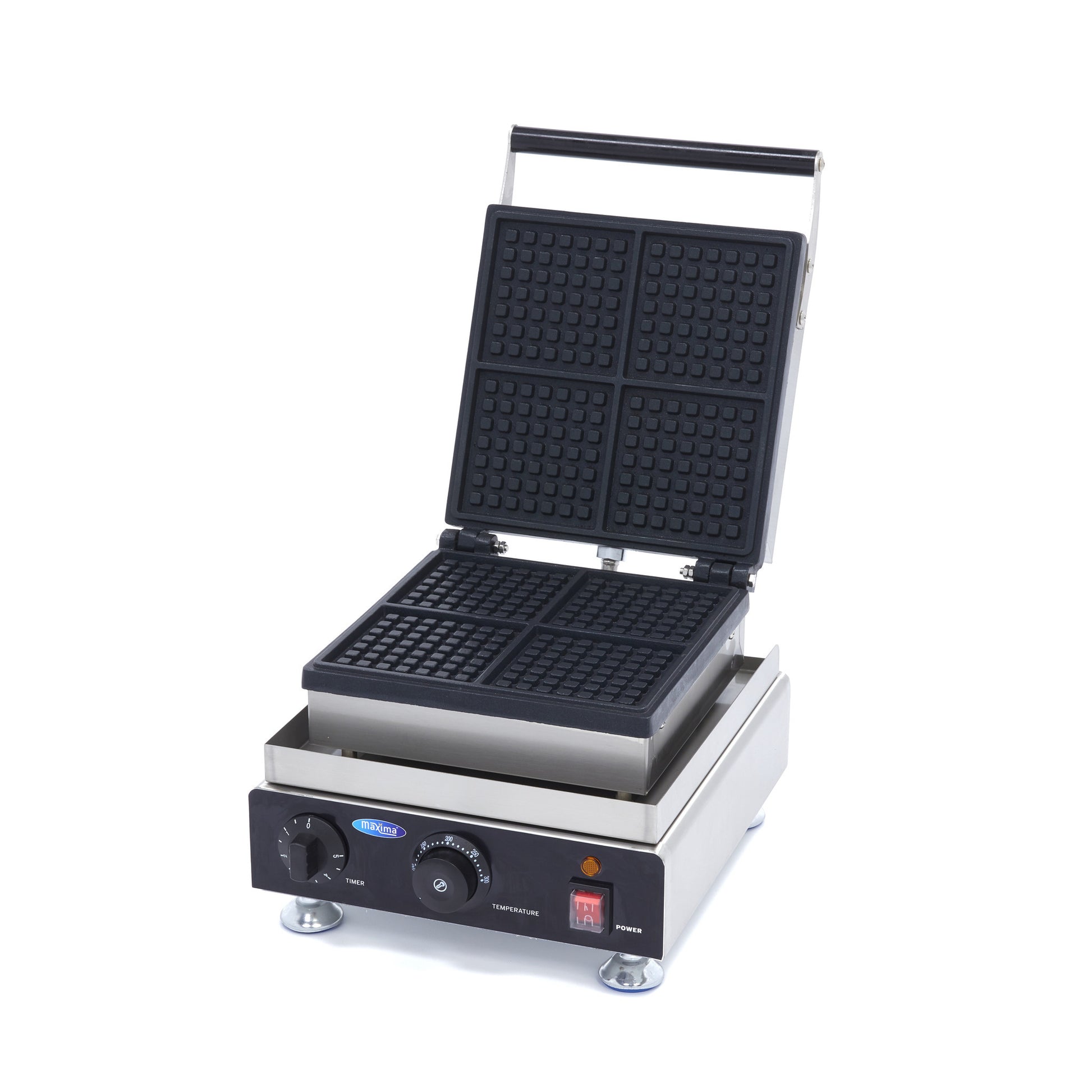 Gaufrier - 4 gaufres - Petits carrés 1750 W Maxima - Gaufrier professionnel CHR - matériel cuisine pro - Cuistéo
