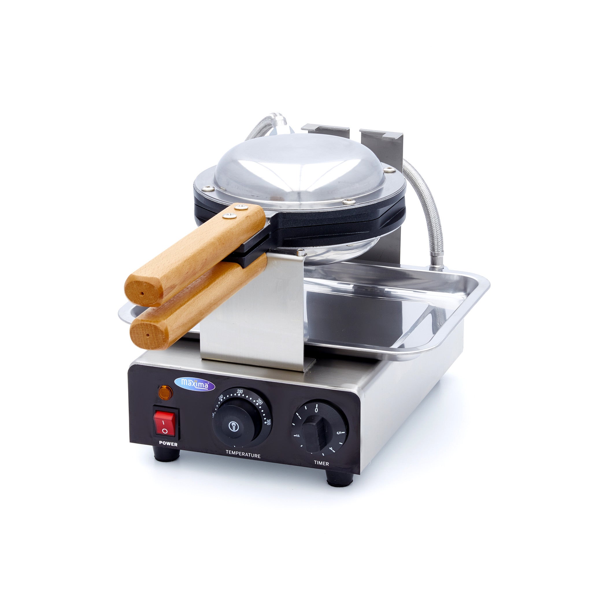 Gaufrier professionnel - Gaufres à bulles - Thermostat réglable 1415 W Maxima - vue 3 - Gaufrier pro CHR - Cuistéo