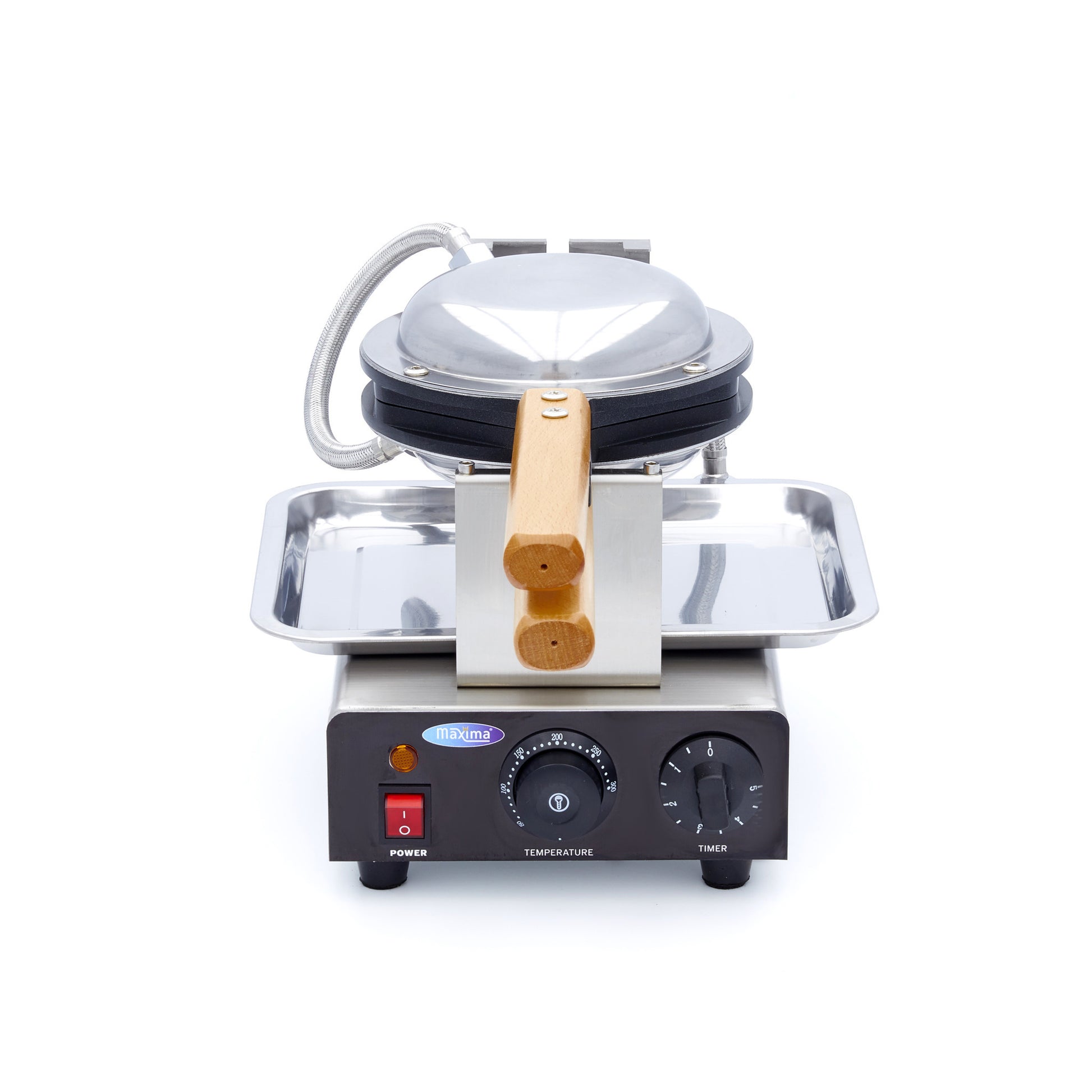 Gaufrier professionnel - Gaufres à bulles - Thermostat réglable 1415 W Maxima - vue 5 - Gaufrier pro CHR - Cuistéo