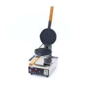 Gaufrier - 1 gaufre - Motif nid d'abeille rond 1500 W Maxima - Gaufrier professionnel CHR - matériel cuisine pro - Cuistéo
