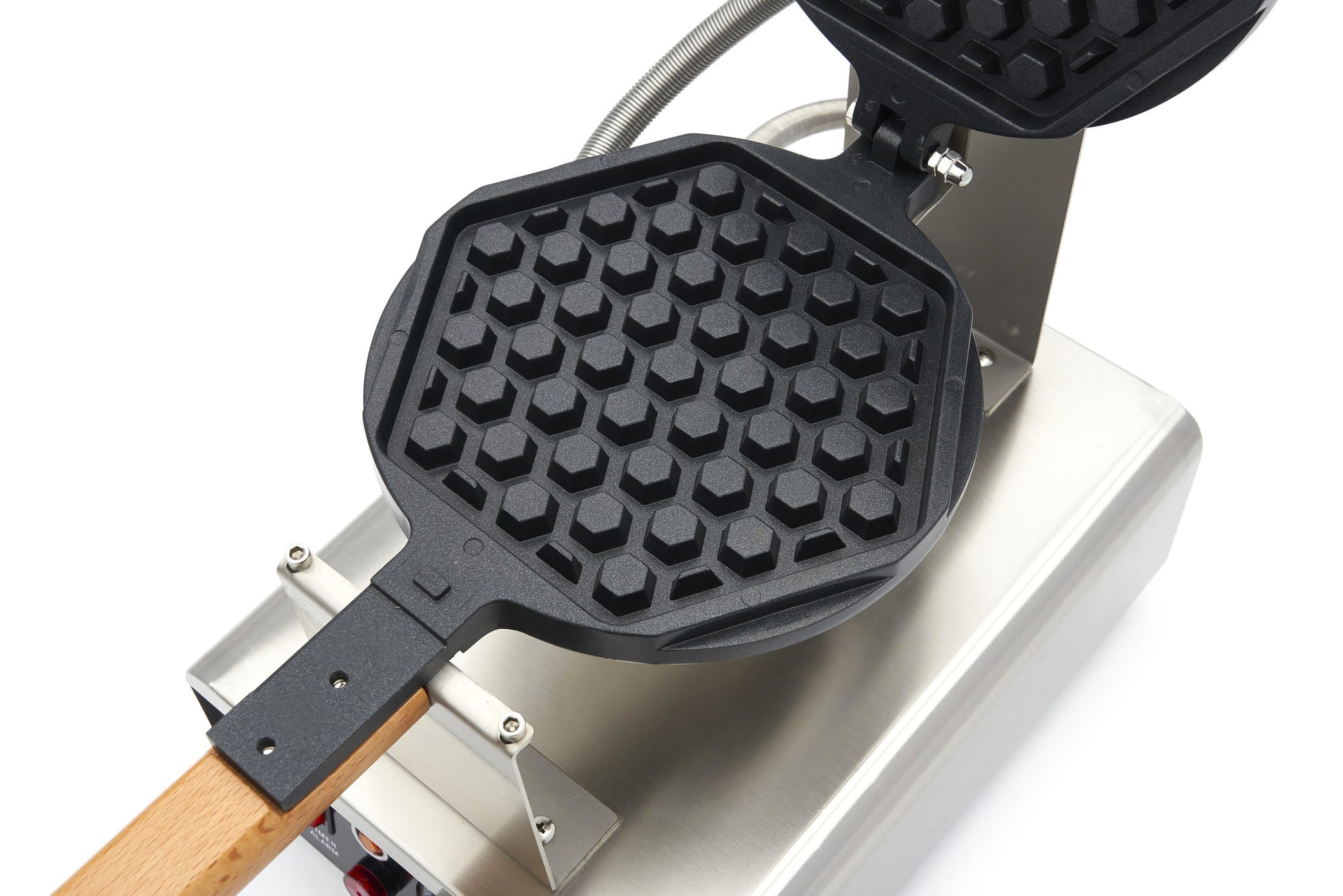 Gaufrier - 1 gaufre - Motif nid d'abeille rond 1500 W Maxima - vue 4 - Gaufrier pro CHR - Cuistéo
