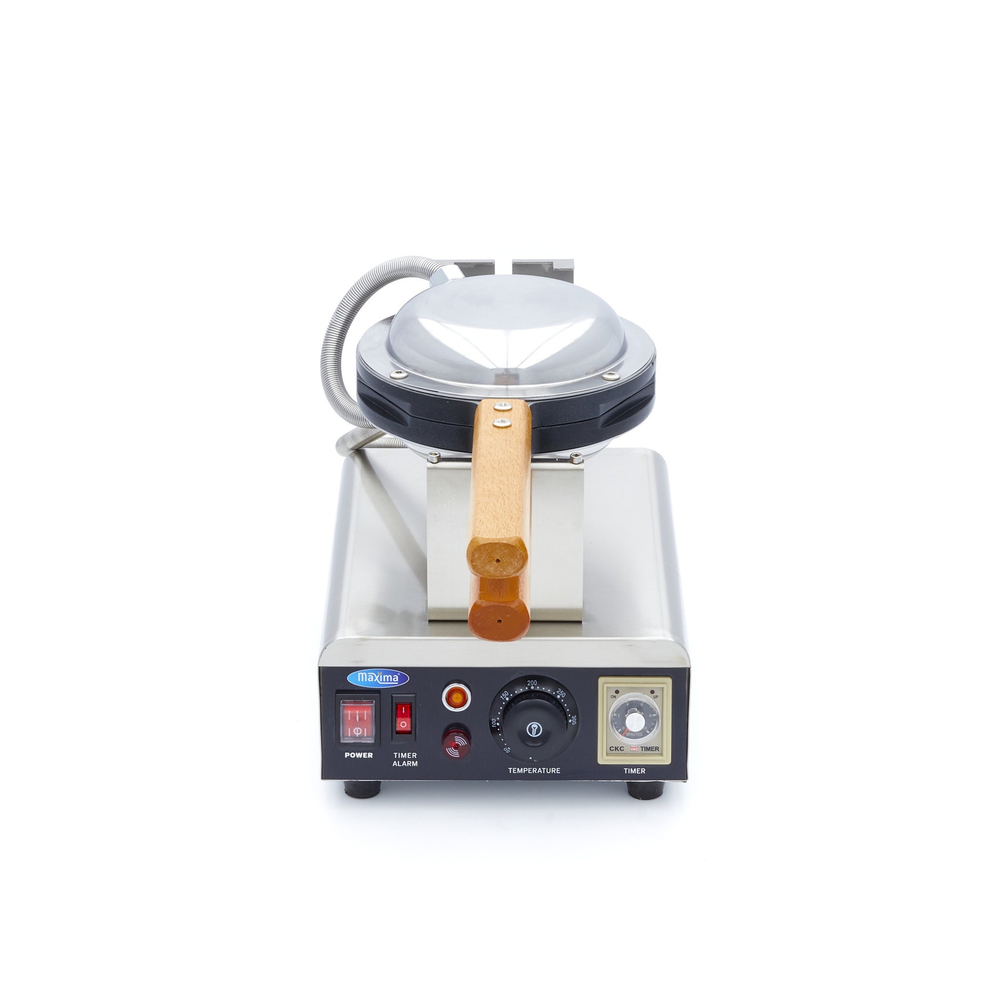 Gaufrier - 1 gaufre - Motif nid d'abeille rond 1500 W Maxima - vue 5 - Gaufrier pro CHR - Cuistéo
