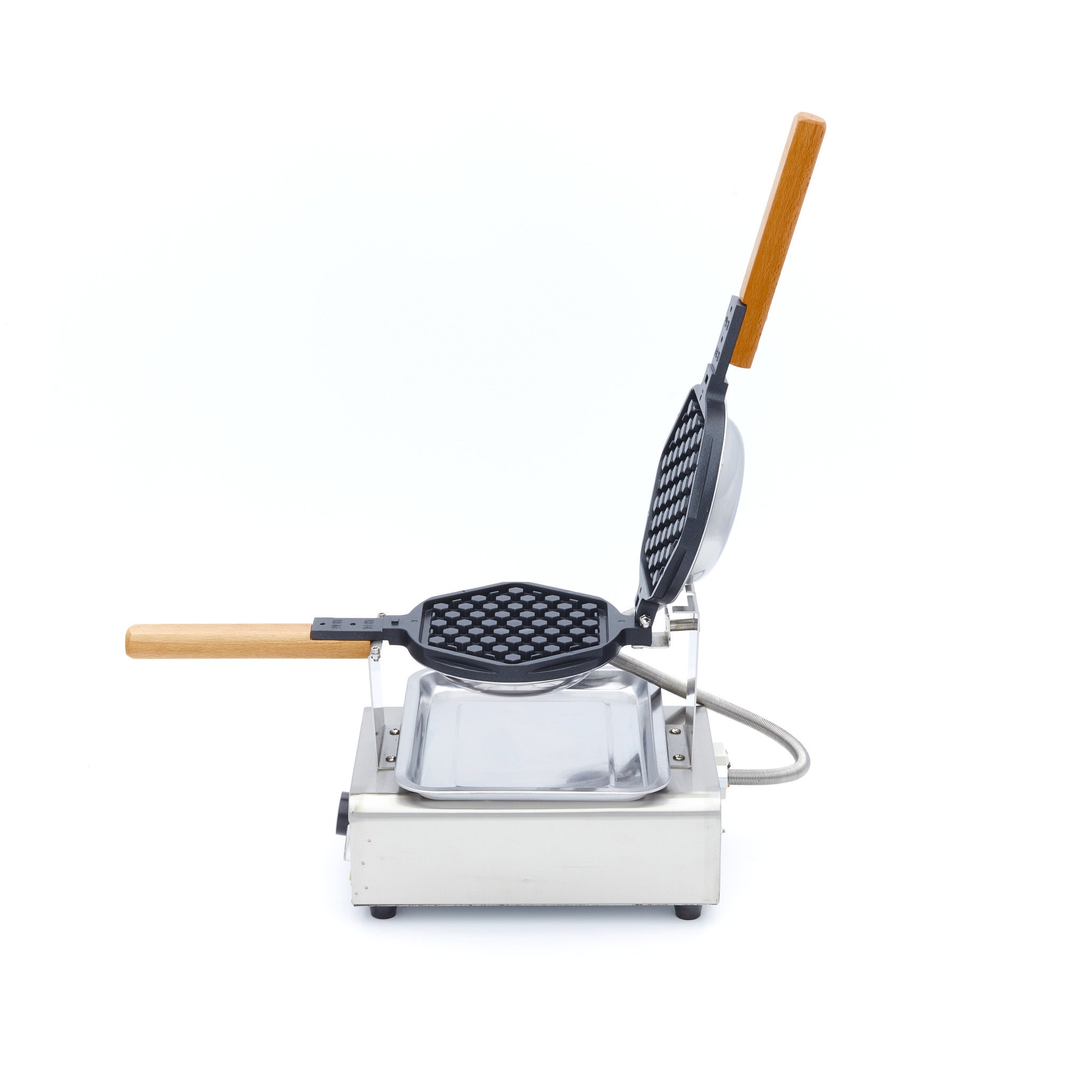 Gaufrier - 1 gaufre - Motif nid d'abeille rond 1500 W Maxima - vue 7 - Gaufrier pro CHR - Cuistéo