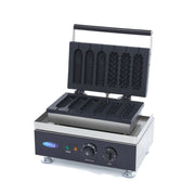 Machine à corn dog - 6 bâtonnets - Corn dogs - 2 motifs 1750 W Maxima - Gaufrier professionnel CHR - matériel cuisine pro - Cuistéo