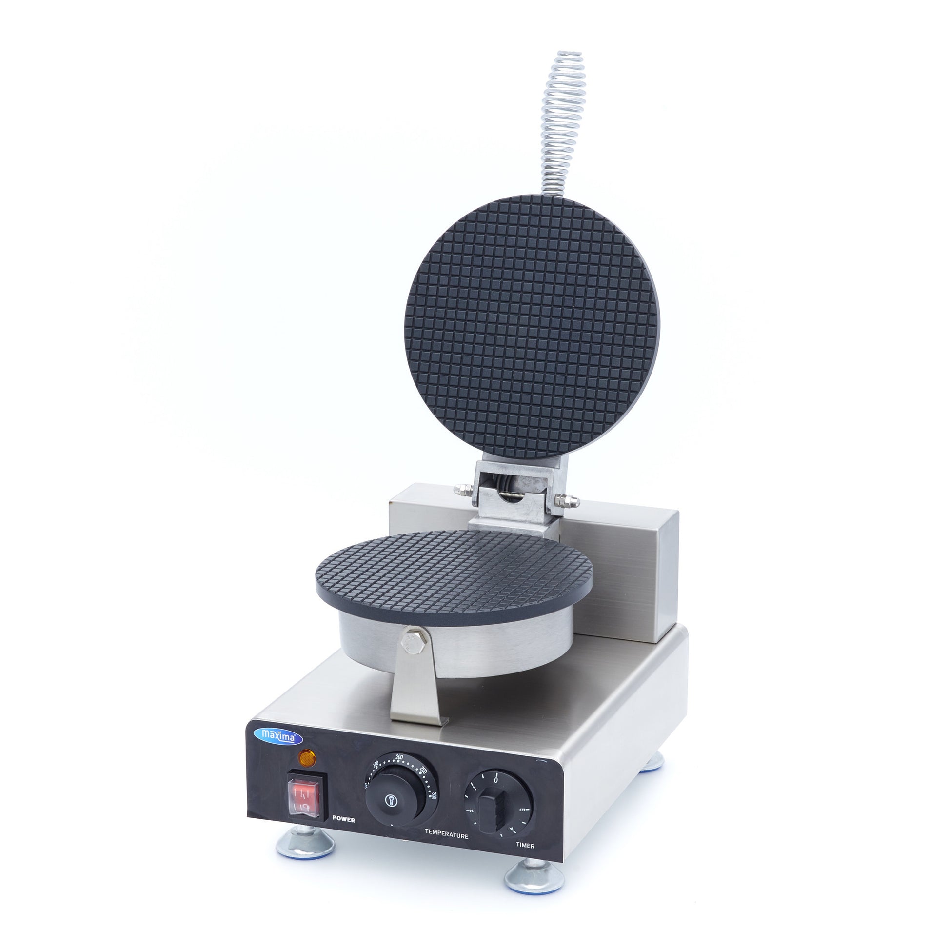 Gaufrier professionnel - Cornet de glace - Thermostat réglable 1000 W Maxima - Gaufrier professionnel CHR - matériel cuisine pro - Cuistéo