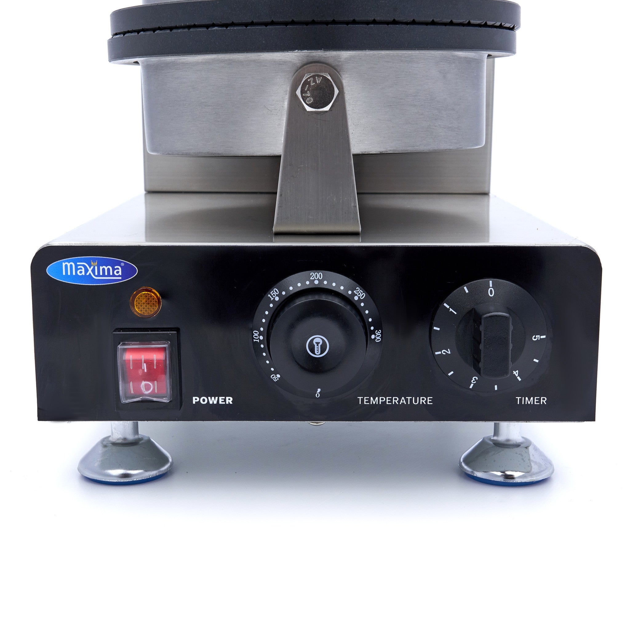 Gaufrier professionnel - Cornet de glace - Thermostat réglable 1000 W Maxima - vue 3 - Gaufrier pro CHR - Cuistéo