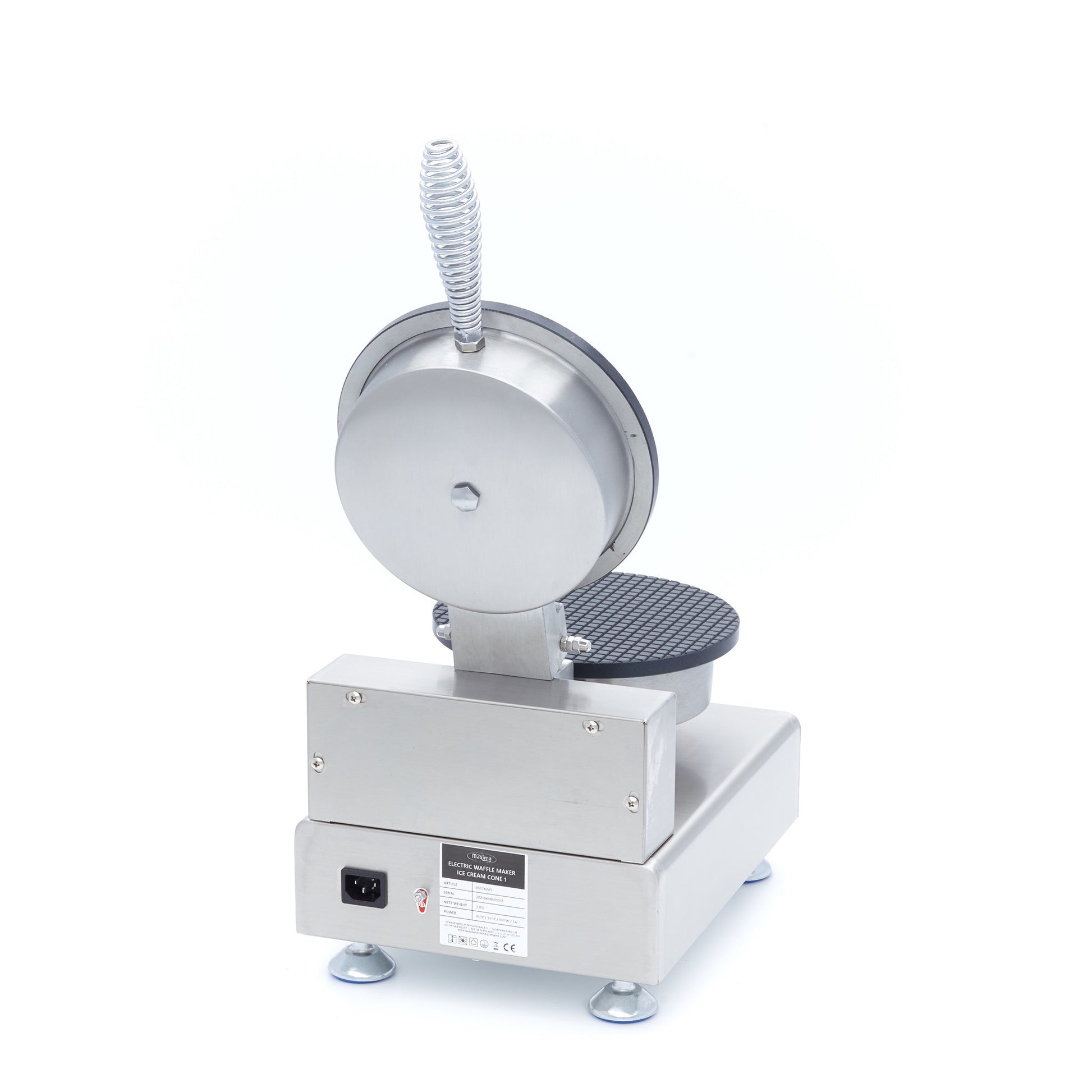 Gaufrier professionnel - Cornet de glace - Thermostat réglable 1000 W Maxima - vue 5 - Gaufrier pro CHR - Cuistéo