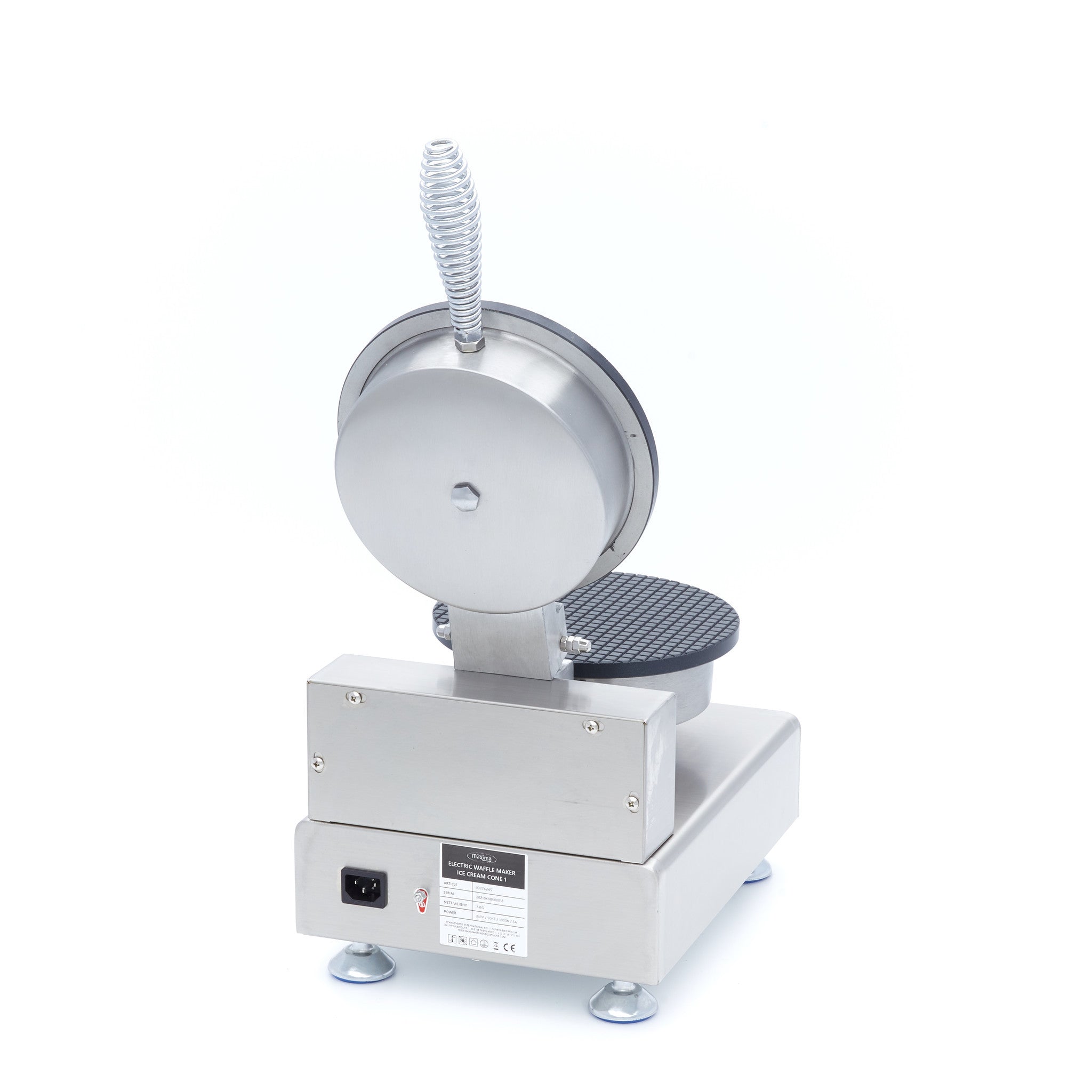 Gaufrier professionnel - Cornet de glace - Thermostat réglable 1000 W Maxima - vue 5 - Gaufrier pro CHR - Cuistéo