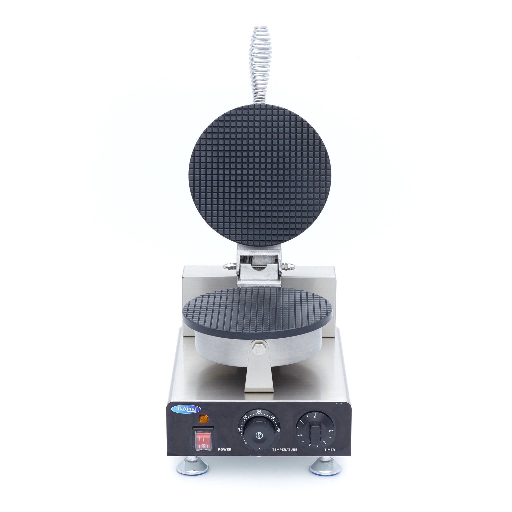 Gaufrier professionnel - Cornet de glace - Thermostat réglable 1000 W Maxima - vue 7 - Gaufrier pro CHR - Cuistéo