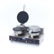 Gaufrier - 2 pièces - Cornet de crème glacée 2000 W Maxima - Gaufrier professionnel CHR - matériel cuisine pro - Cuistéo