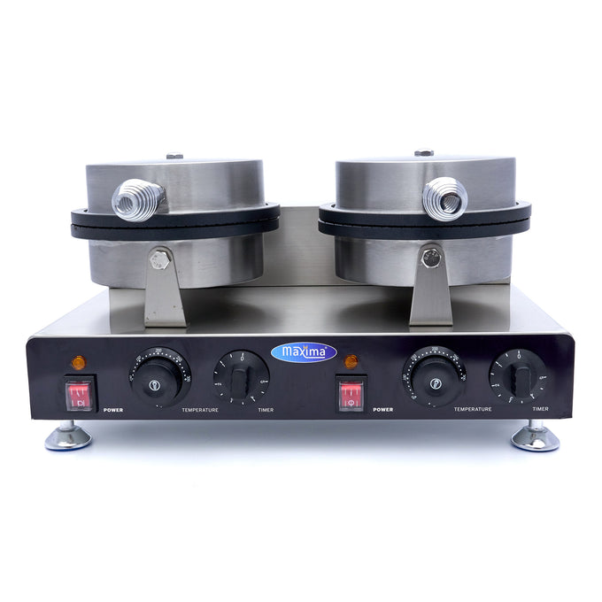 Gaufrier - 2 pièces - Cornet de crème glacée 2000 W Maxima - vue 3 - Gaufrier pro CHR - Cuistéo