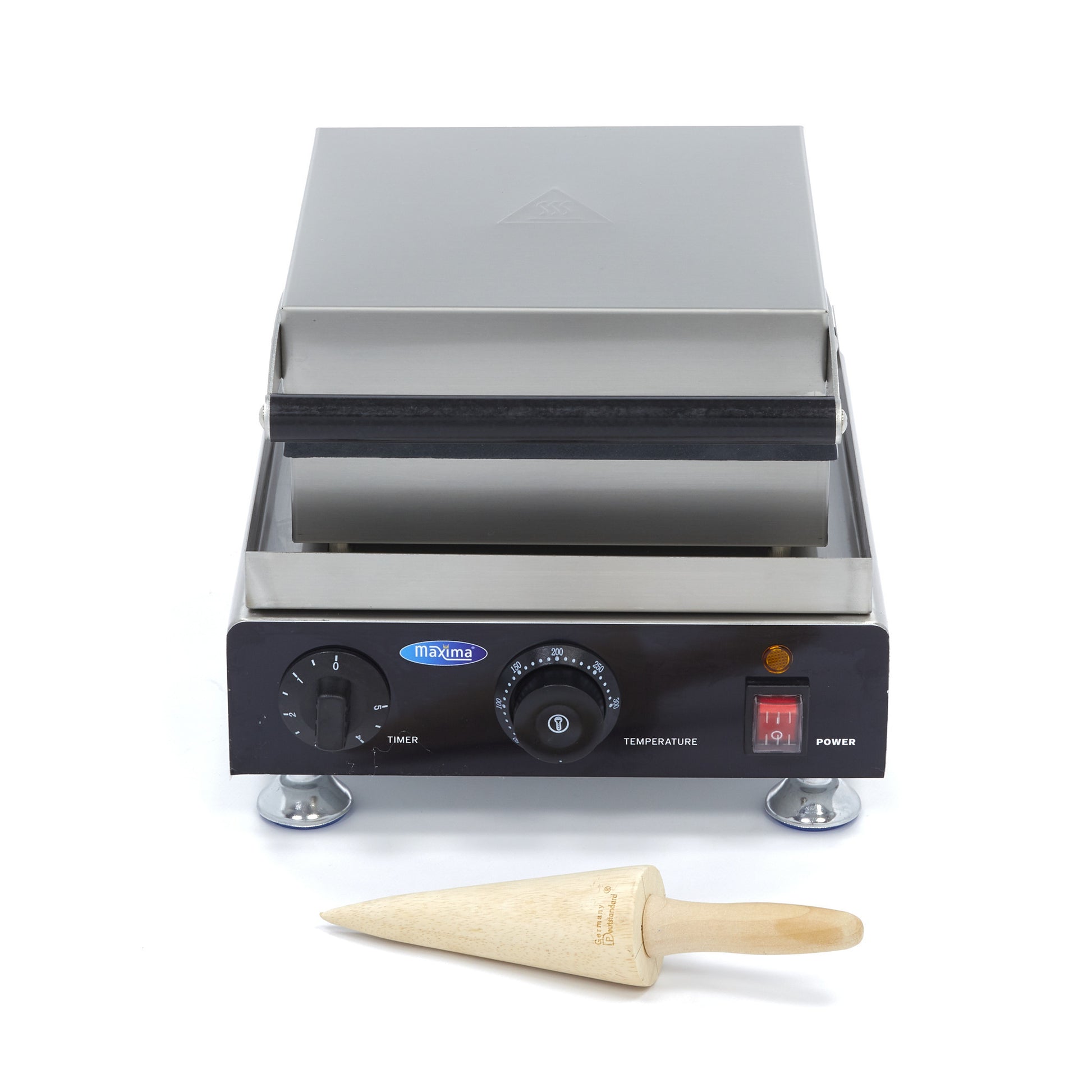 Gaufrier professionnel - Gaufres au sirop - Thermostat réglable 1750 W Maxima - vue 4 - Gaufrier pro CHR - Cuistéo