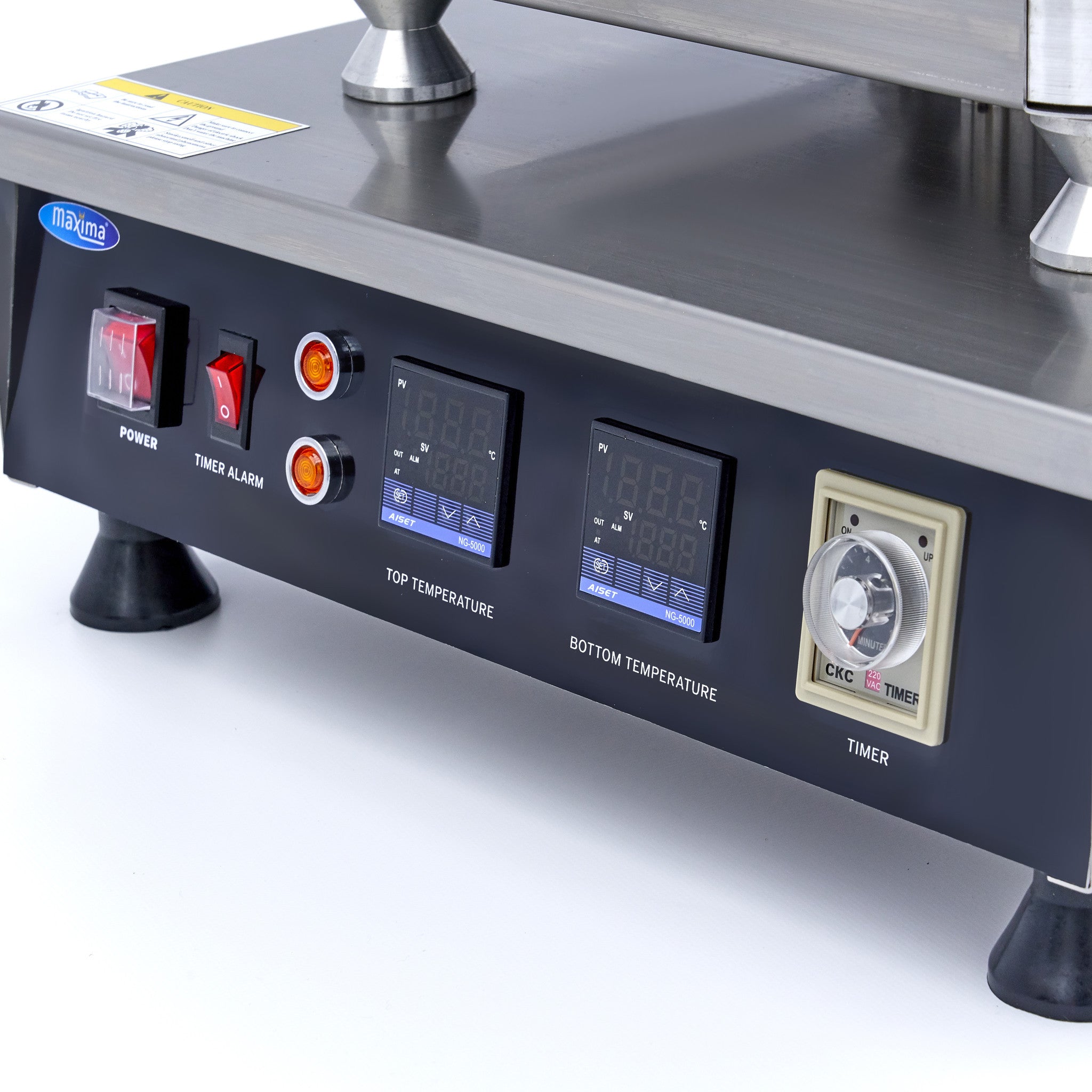 Machine à tartes - vendue sans moules - Divers moules disponibles 3200 W Maxima - vue 2 - Gaufrier pro CHR - Cuistéo