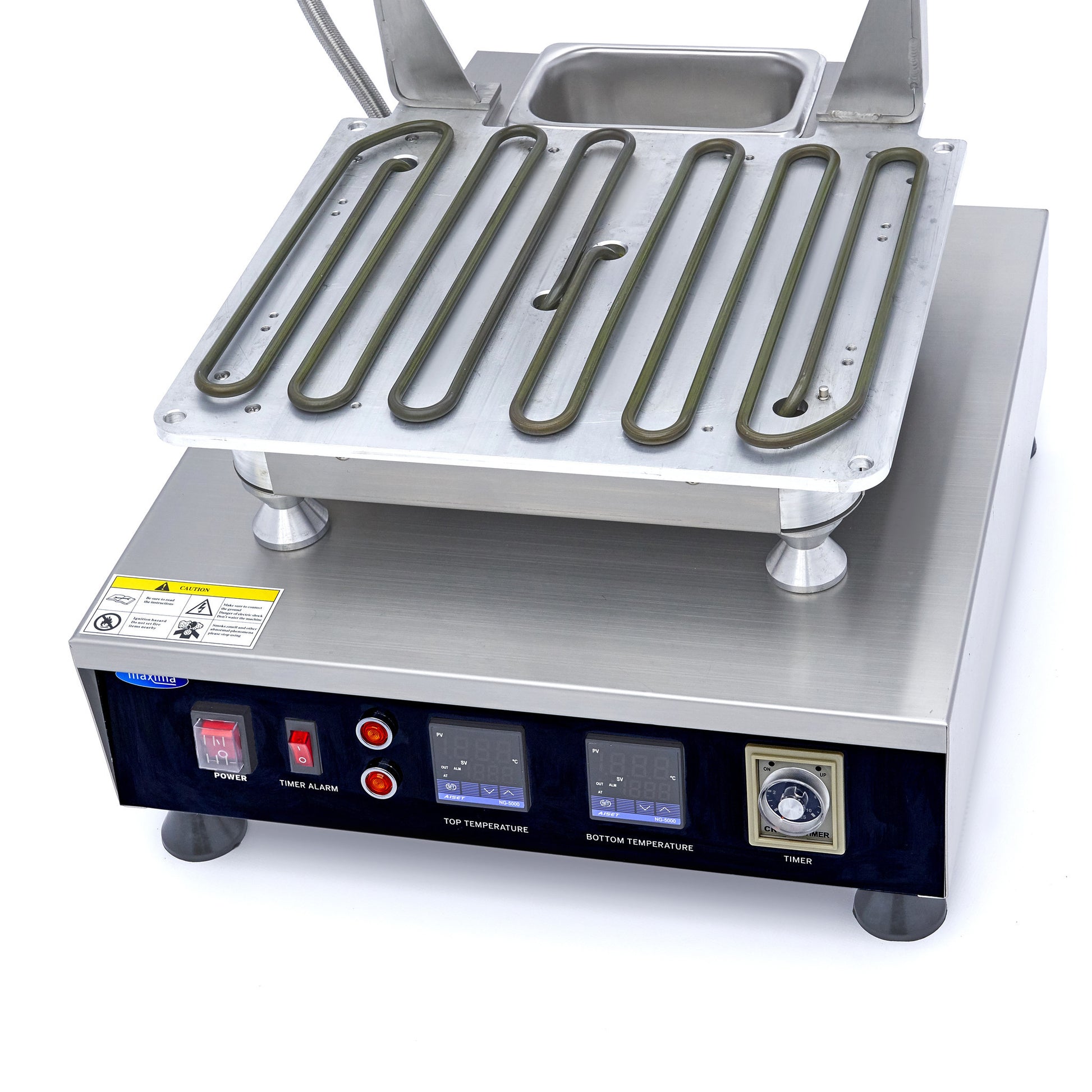 Machine à tartes - vendue sans moules - Divers moules disponibles 3200 W Maxima - vue 4 - Gaufrier pro CHR - Cuistéo