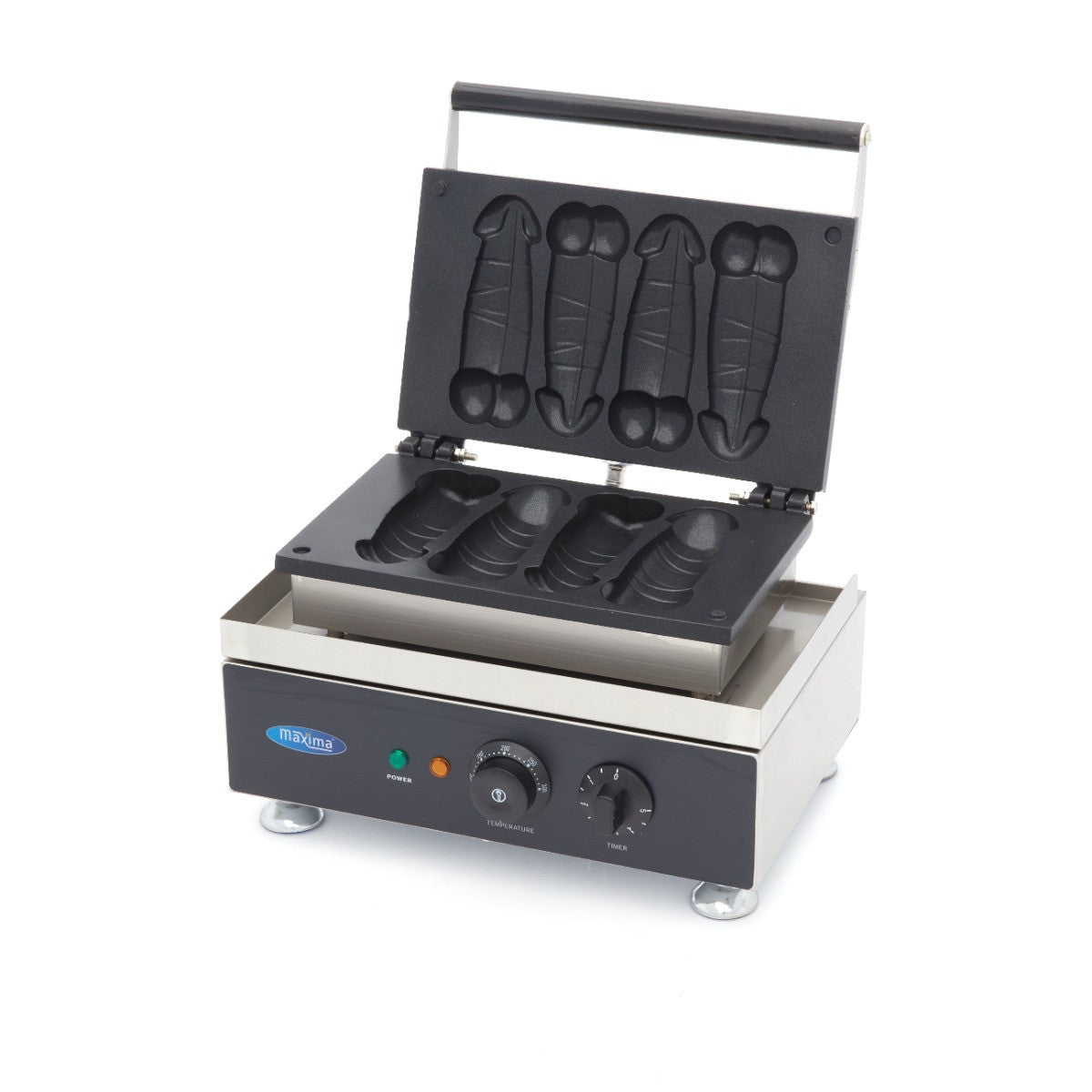 Gaufrier en forme de pénis - 4 pièces 1500 W Maxima - Gaufrier professionnel CHR - matériel cuisine pro - Cuistéo