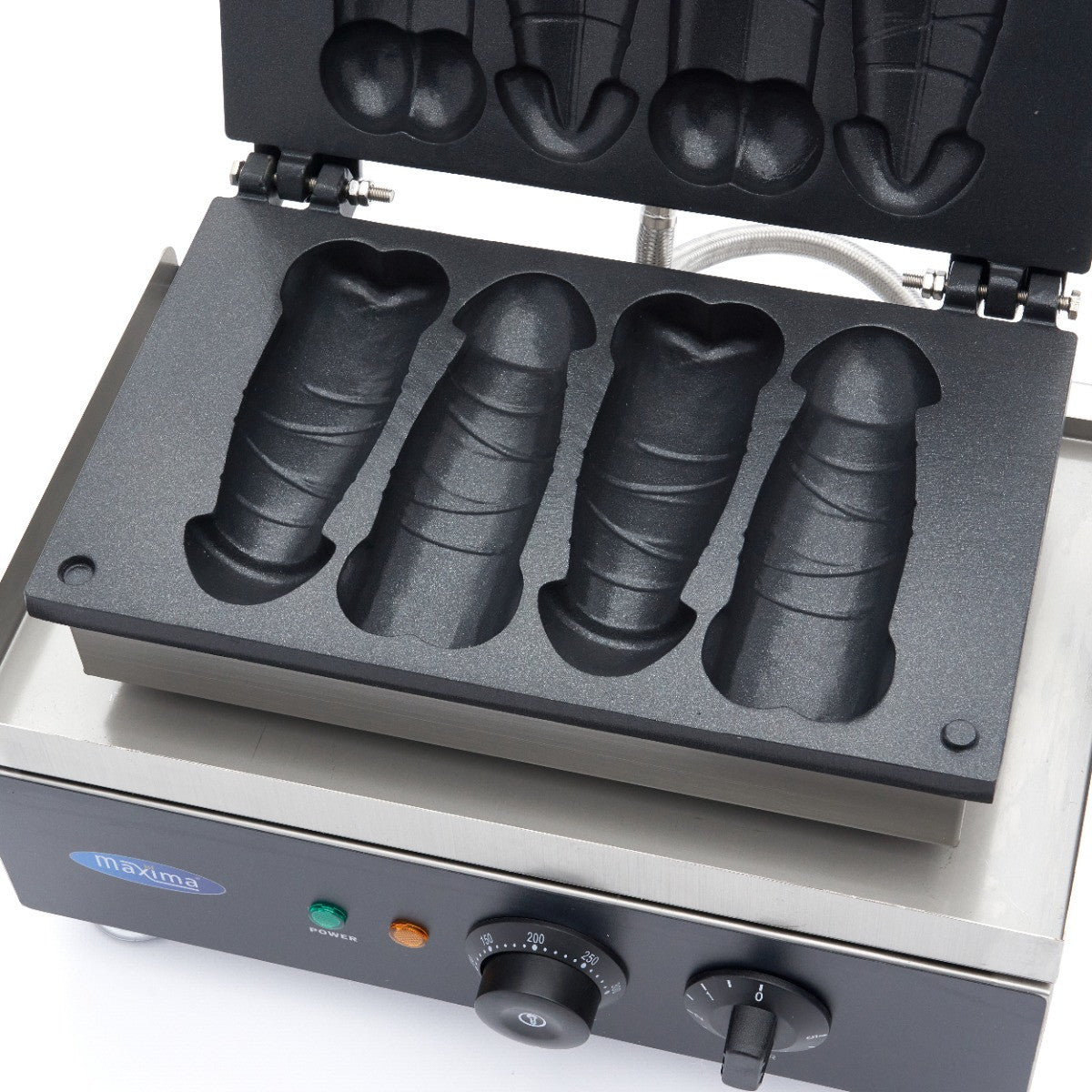 Gaufrier en forme de pénis - 4 pièces 1500 W Maxima - vue 8 - Gaufrier pro CHR - Cuistéo