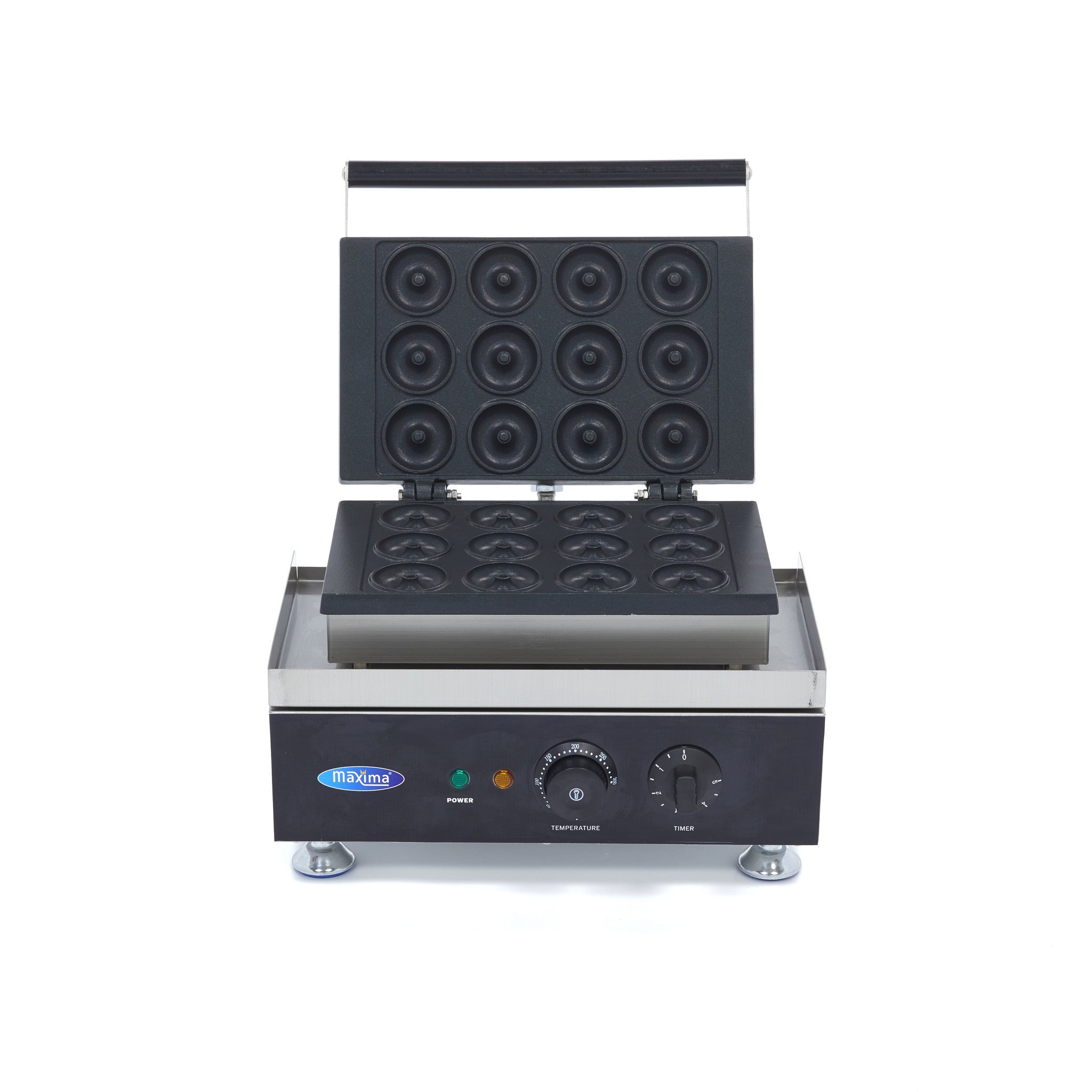 Machine à donuts - 12 mini donuts - diam 5cm - avec minuteur intégré 1750 W Maxima - vue 7 - Gaufrier pro CHR - Cuistéo