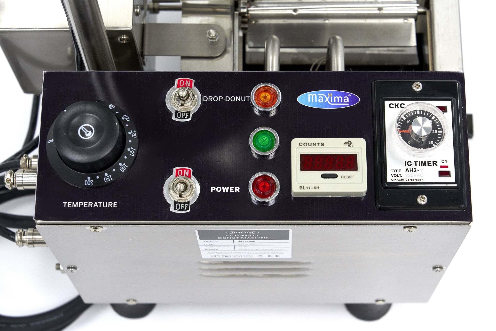 Machine à Donuts - 500 donuts/heure - Automatique - Friteuse avec système de retournement 7 L 3000 W Maxima - vue 3 - Gaufrier pro CHR - Cuistéo