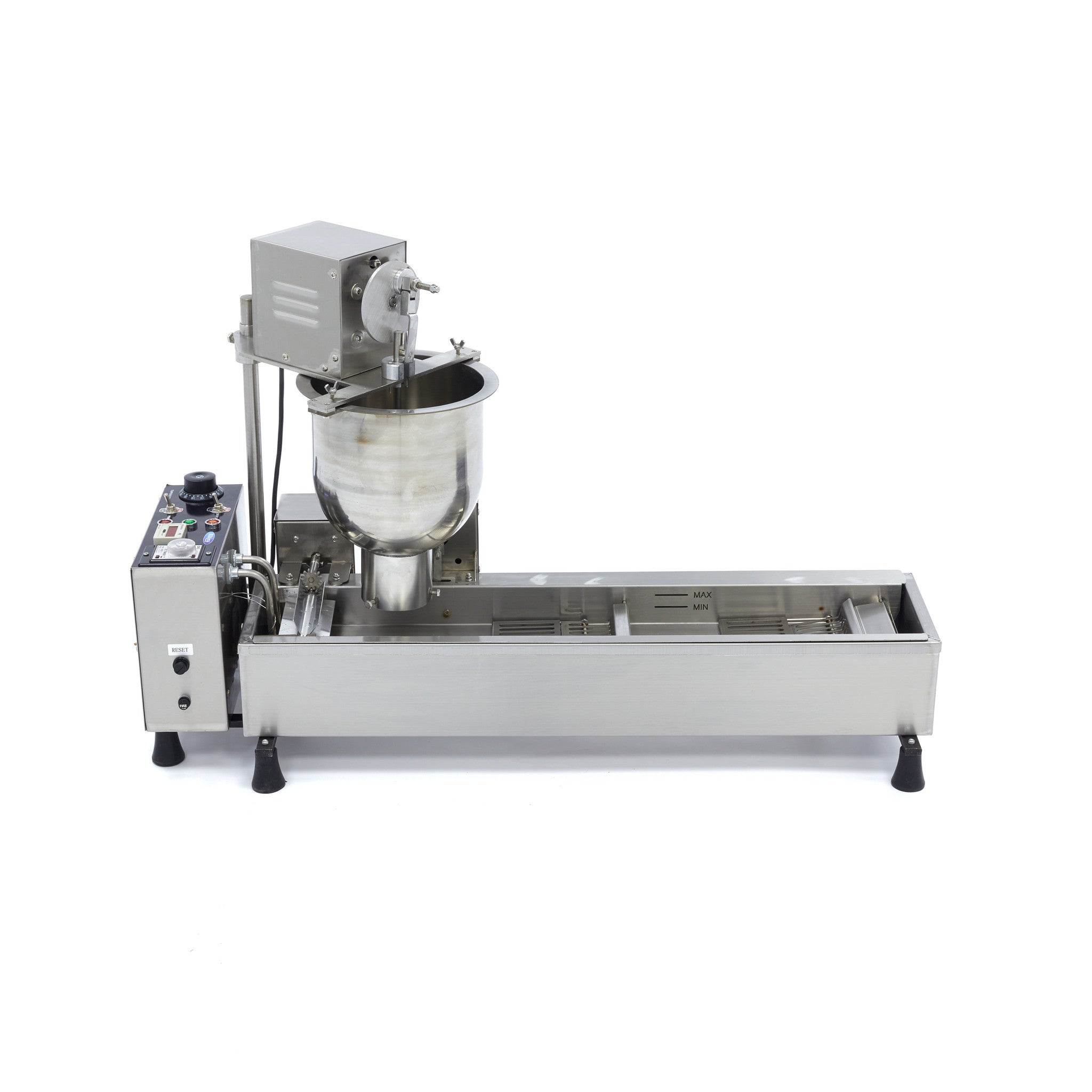 Machine à Donuts - 500 donuts/heure - Automatique - Friteuse avec système de retournement 7 L 3000 W Maxima - vue 9 - Gaufrier pro CHR - Cuistéo