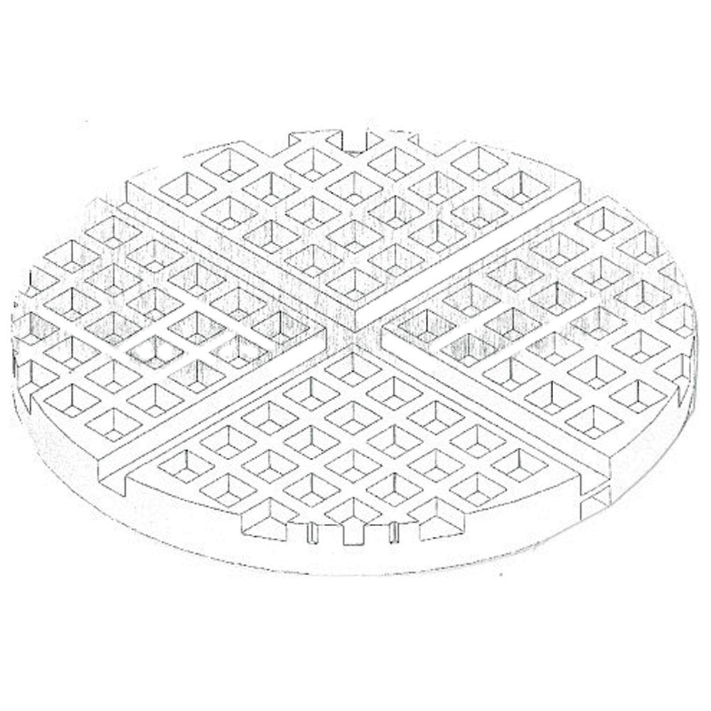 Gaufrier élec pour 4 éventails gaufrés - Diamond