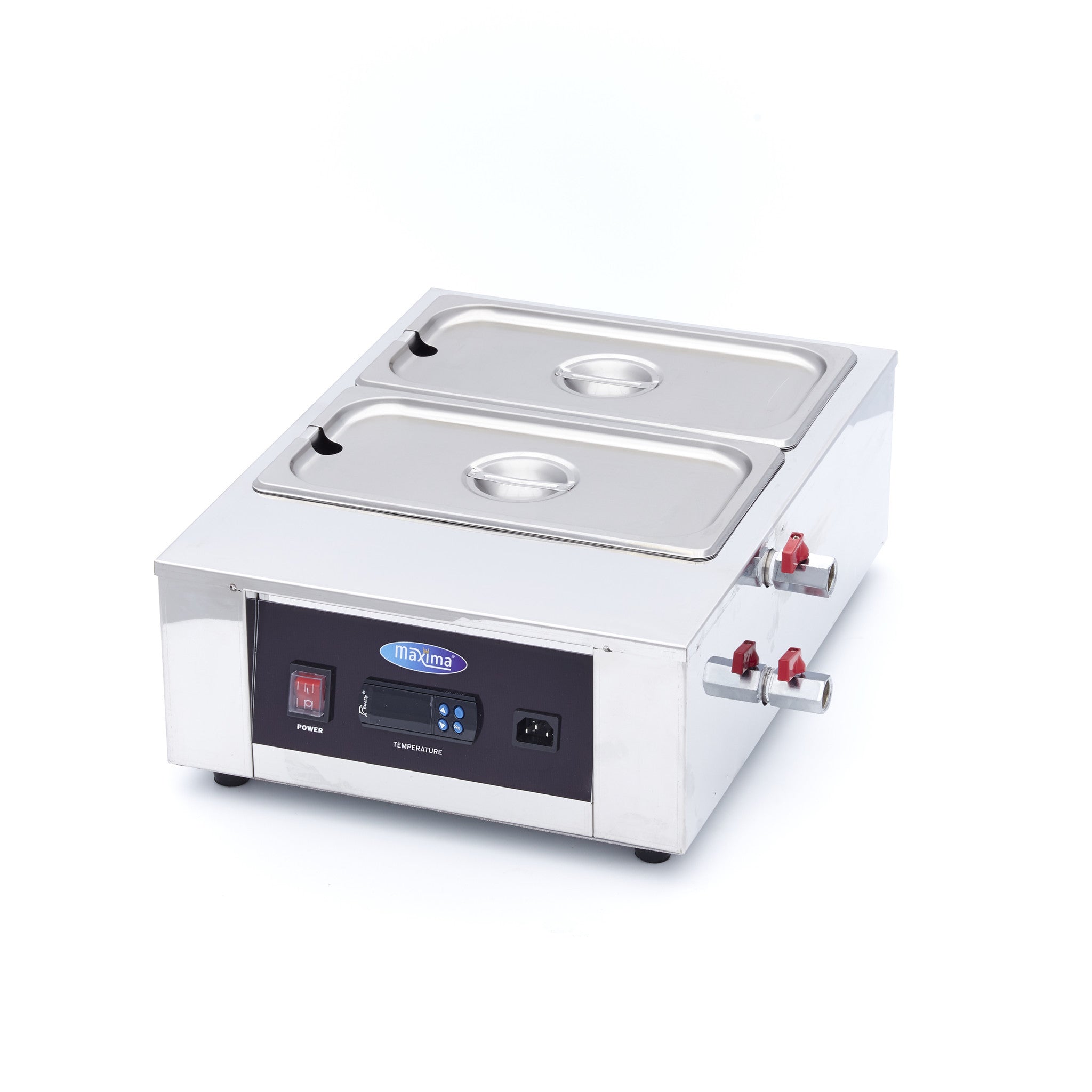 Chauffe chocolat - 2 bacs GN 1/3 de 100 mm 1500 W Maxima - Chauffe-chocolat professionnel CHR - matériel cuisine pro - Cuistéo