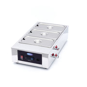 Fondeur de chocolat - 3 bacs GN 1/3 de 100 mm 1500 W Maxima - Chauffe-chocolat professionnel CHR - matériel cuisine pro - Cuistéo